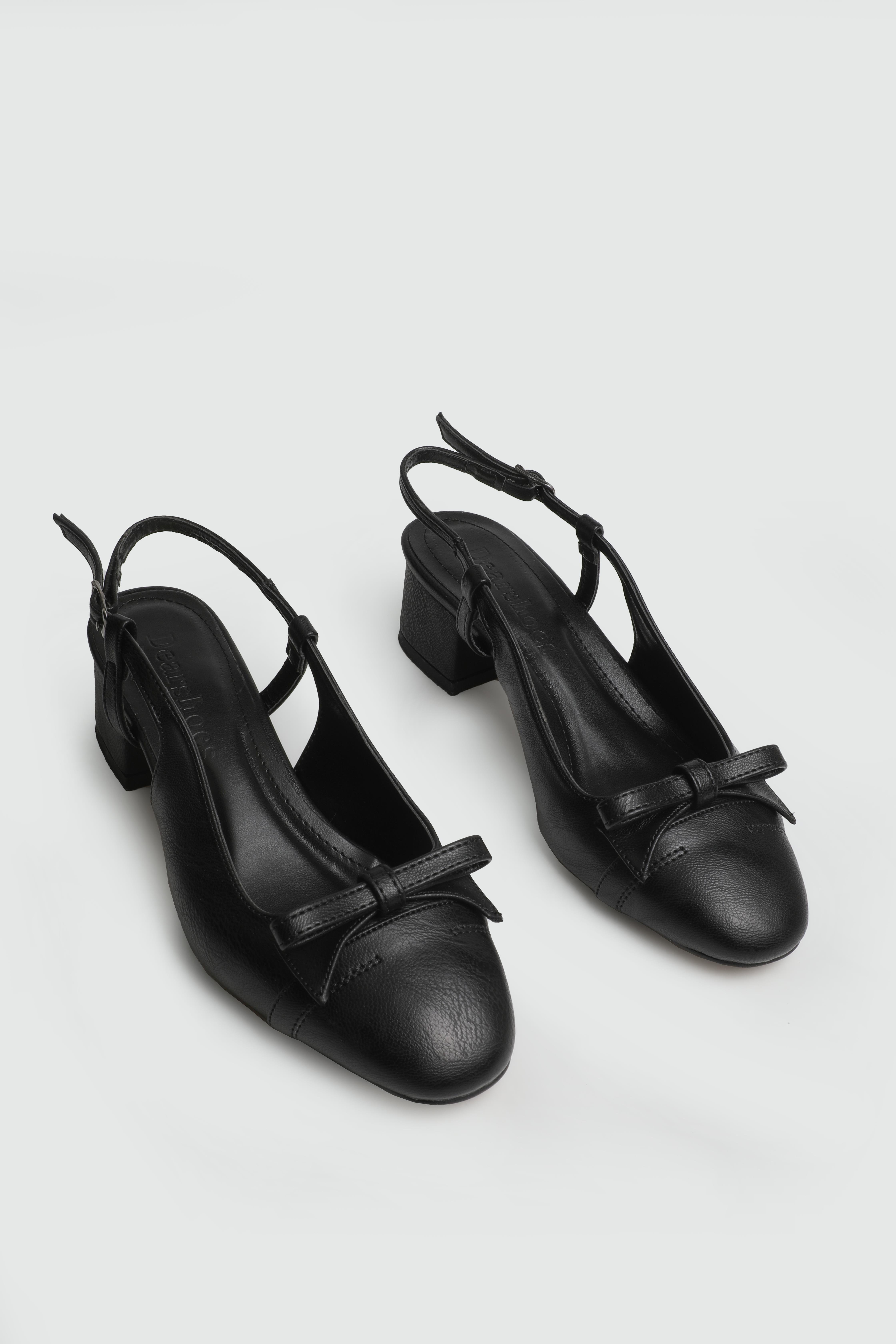 Alçak Kalın Topuklu Siyah Kadın Ayakkabı MB-F36 Kadın Alçak Topuklu MyBella My bella MB-F36 Kadın 25Y