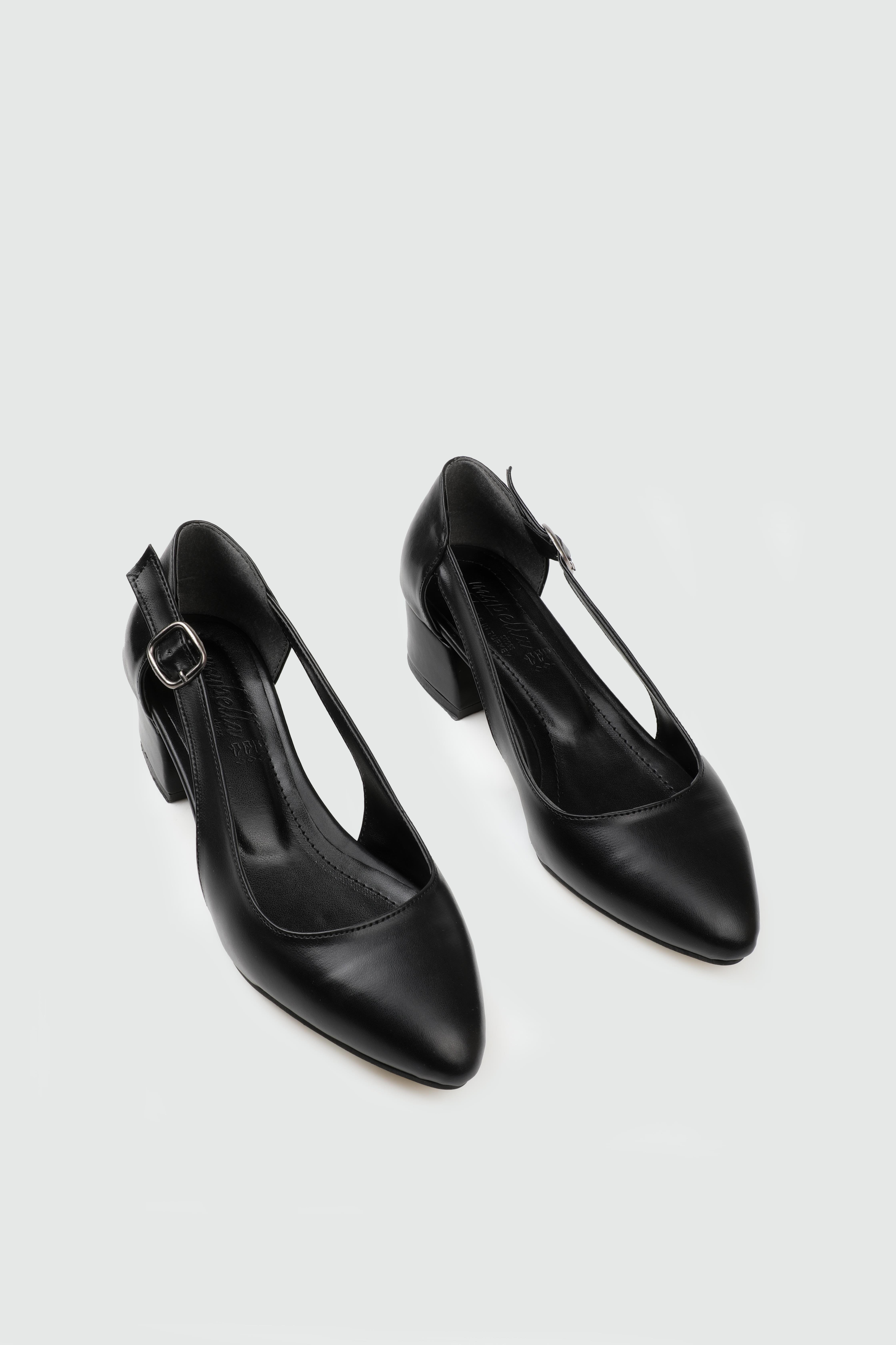 Alçak Kalın Topuklu Siyah Kadın Ayakkabı N-2026 Kadın Alçak Topuklu Carla Bella MY BELLA N-2026 Kadın 25Y