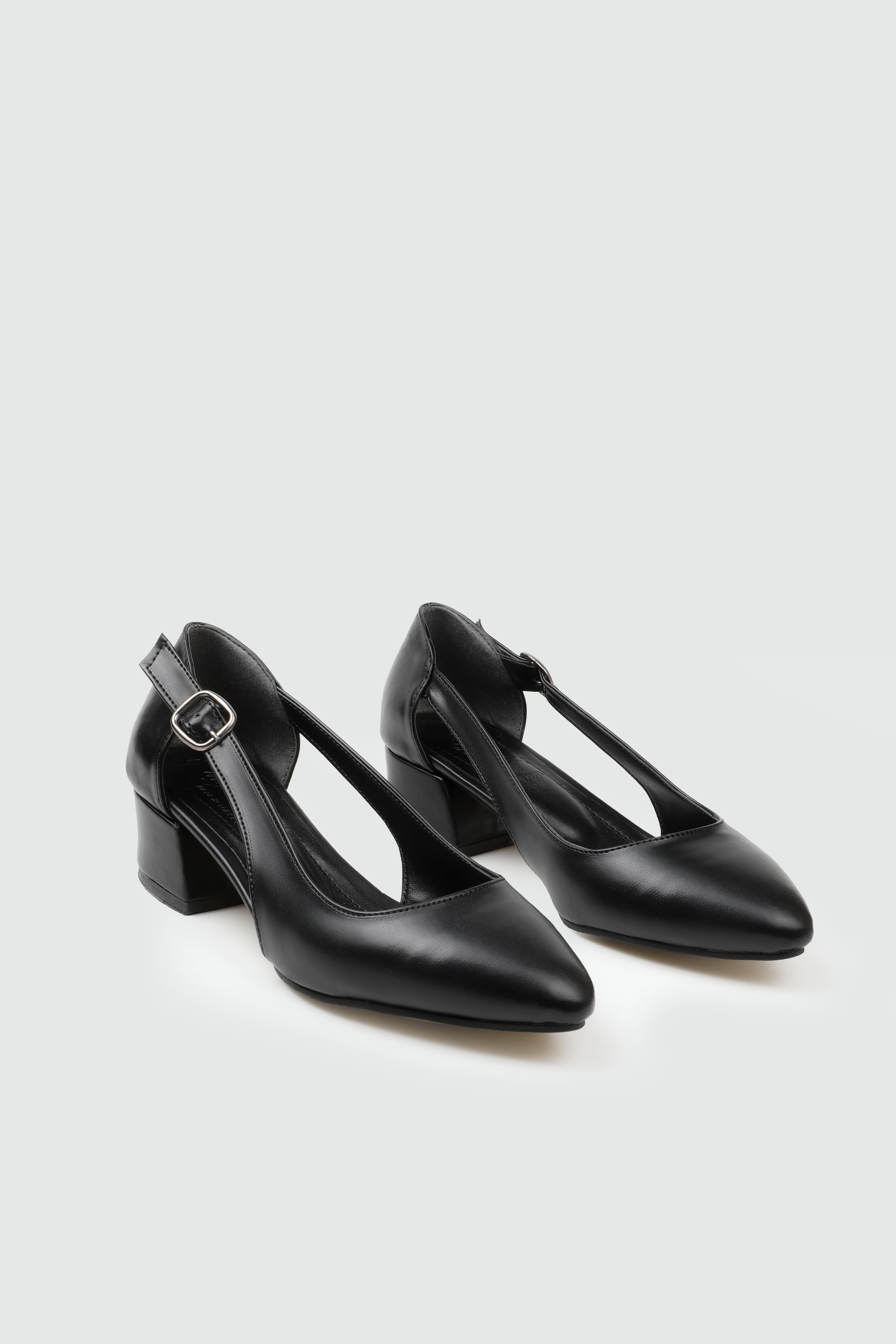 Alçak Kalın Topuklu Siyah Kadın Ayakkabı N-2026 Kadın Alçak Topuklu Carla Bella MY BELLA N-2026 Kadın 25Y