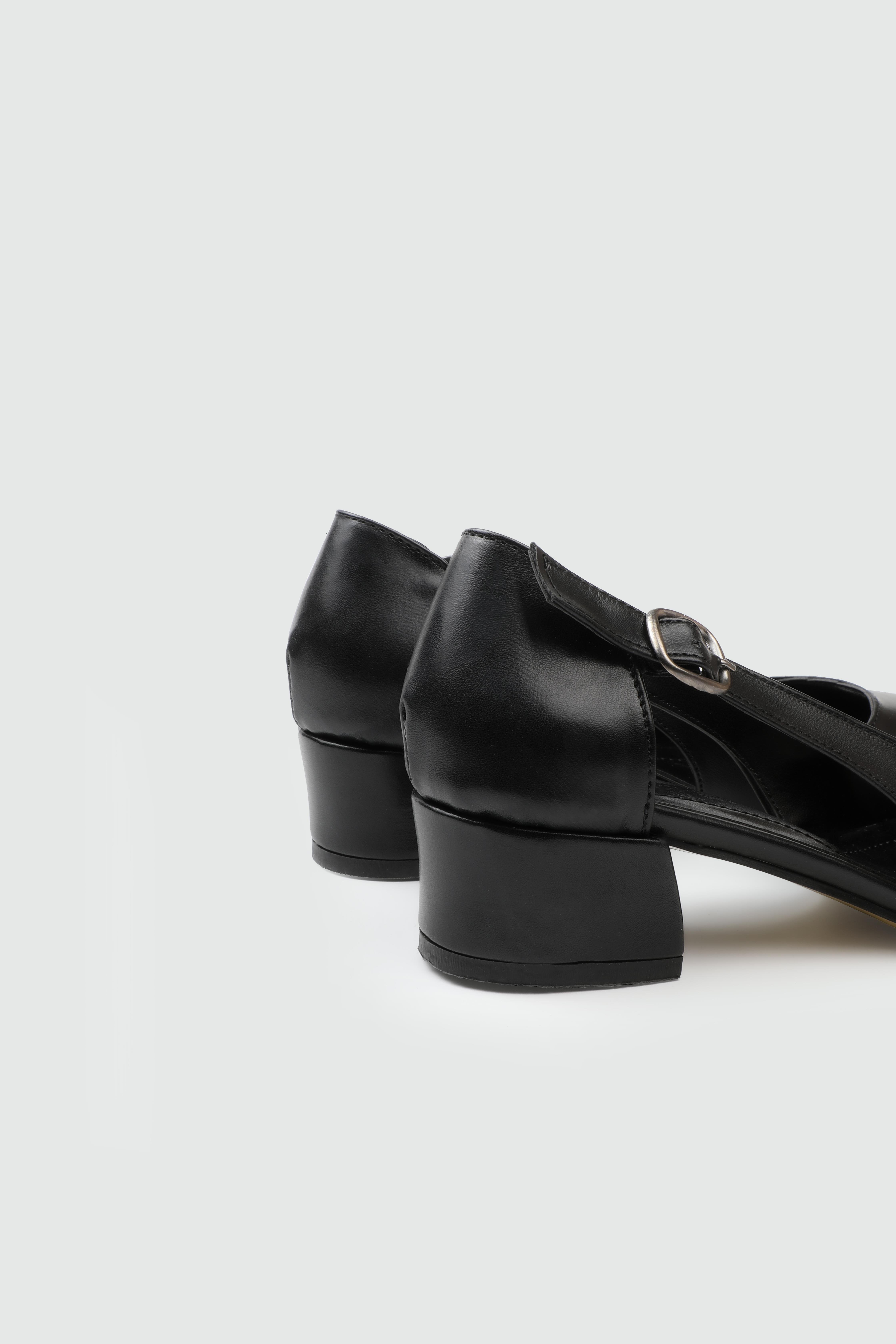 Alçak Kalın Topuklu Siyah Kadın Ayakkabı N-2026 Kadın Alçak Topuklu Carla Bella MY BELLA N-2026 Kadın 25Y