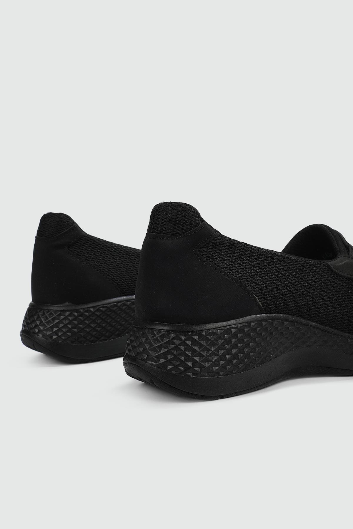 Ayak Anatomisine Uygun Anatomik İç Taban Siyah Kadın Spor Ayakkabı U6600 Kadın Günlük Spor Ayakkabı King Paolo King Paolo U6600 KRAKERS ZEN