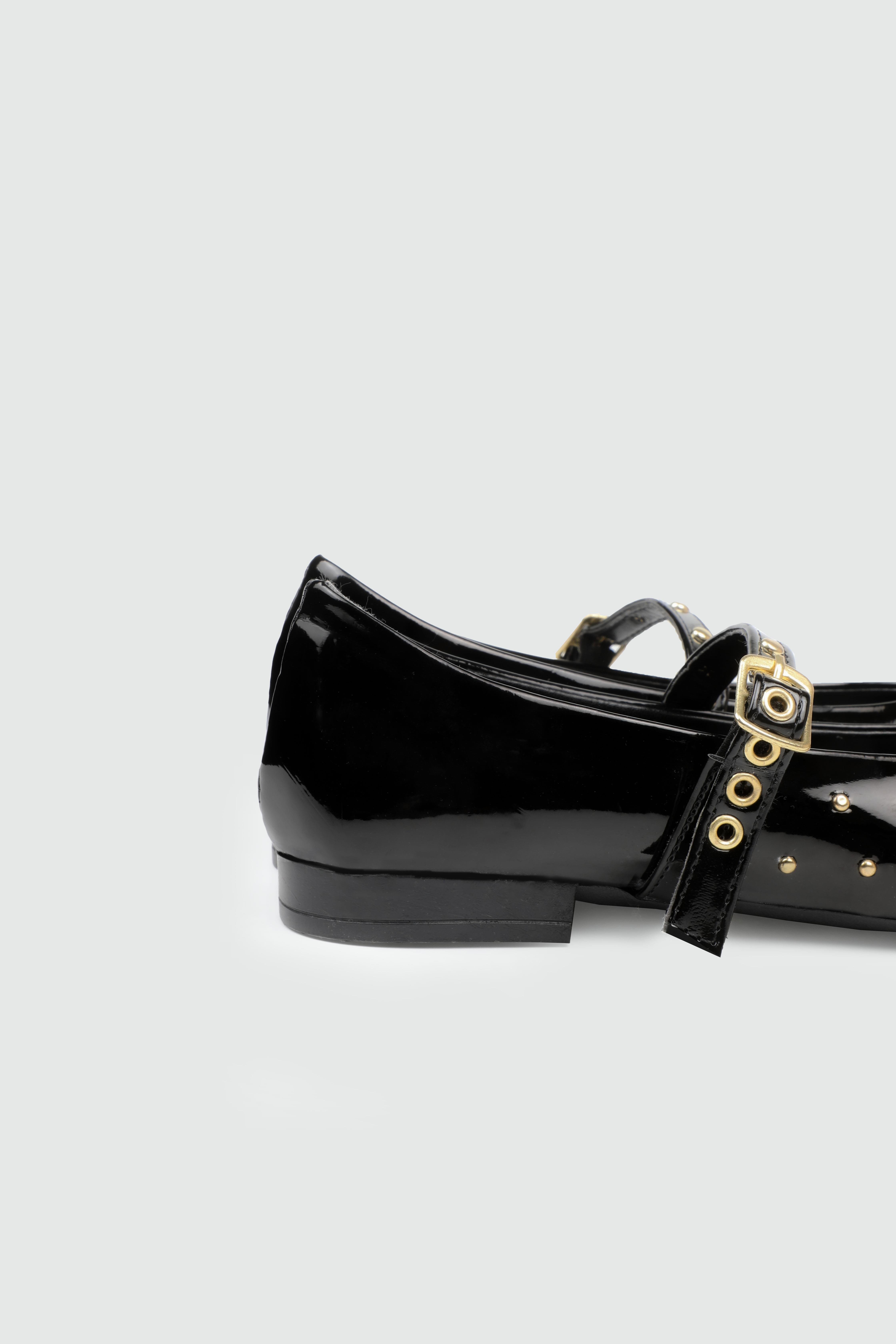 Babet Siyah Rugan Kadın Ayakkabı ZRN-401 Kadın Babet MyBella My Bella ZNR-401 Kadın 25Y