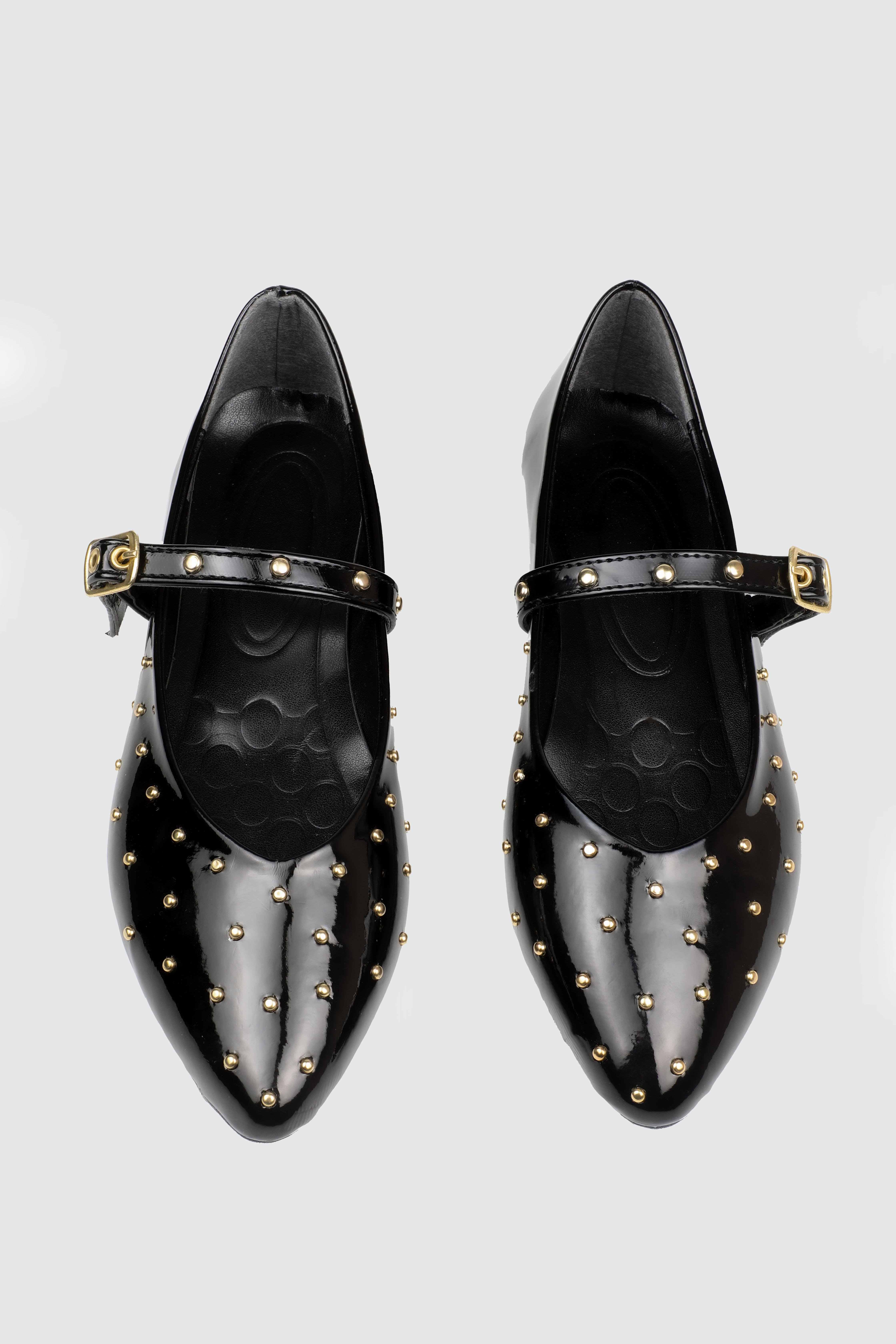 Babet Siyah Rugan Kadın Ayakkabı ZRN-401 Kadın Babet MyBella My Bella ZNR-401 Kadın 25Y