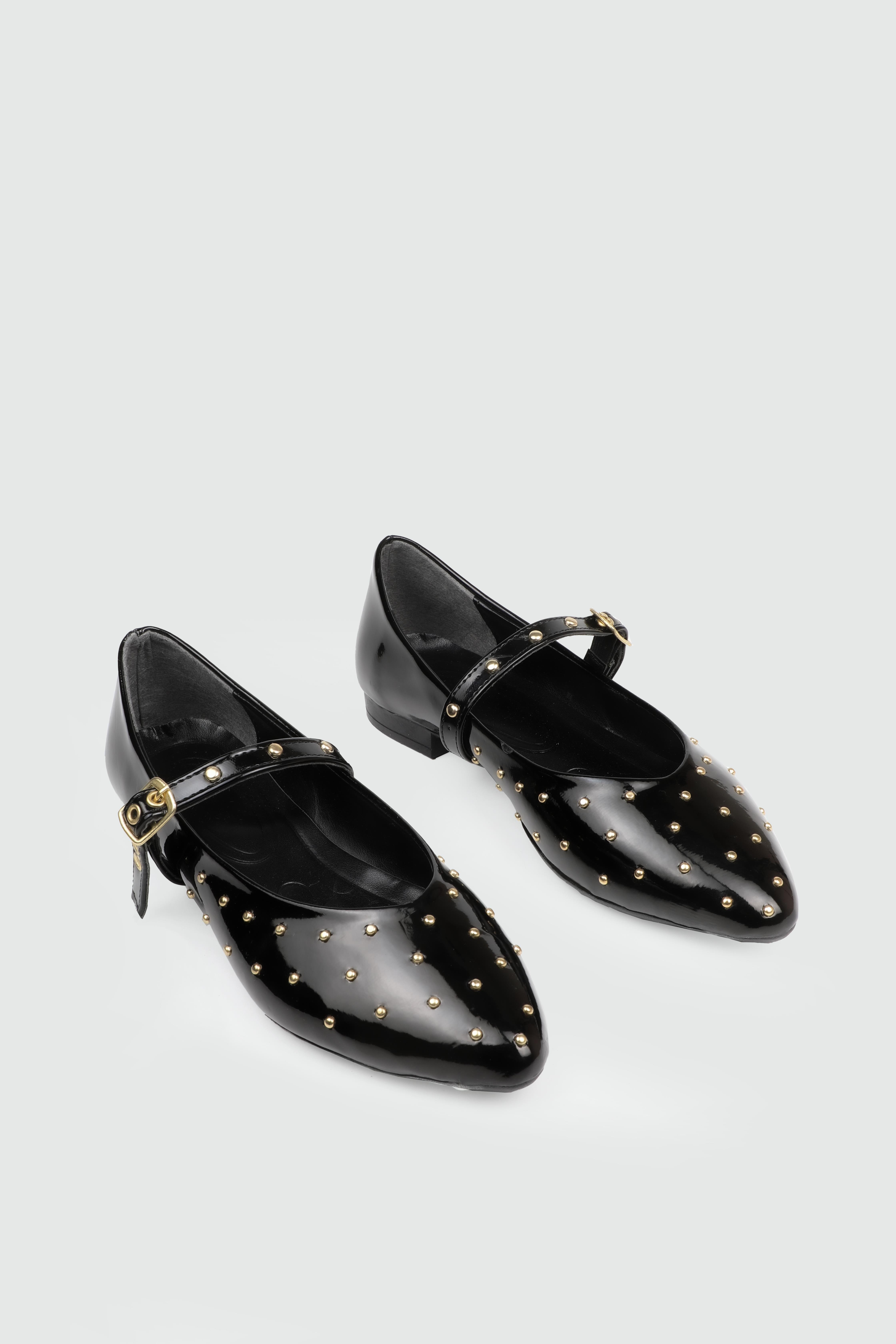 Babet Siyah Rugan Kadın Ayakkabı ZRN-401 Kadın Babet MyBella My Bella ZNR-401 Kadın 25Y