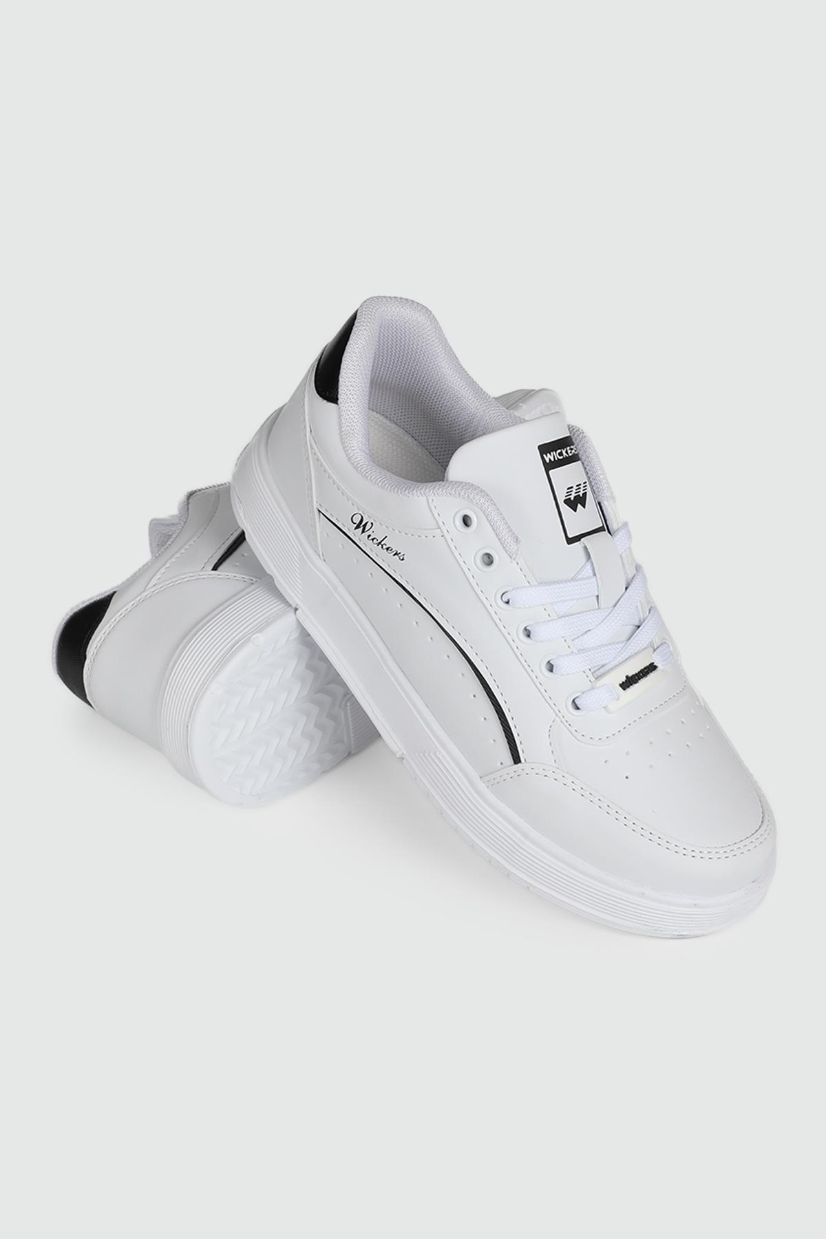 Beyaz Siyah Kategorisiz Ayakkabı City WİCKERS 2765 ZEN CİLT