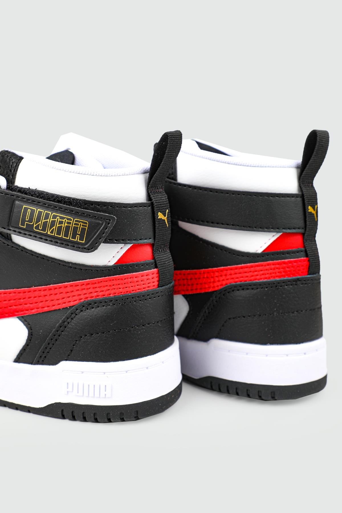 Bilekten Boğazlı Basket Beyaz Siyah Kırmızı Unisex Spor Ayakkabı 385839-05 Unisex Basketbol Puma PUMA 385839-05  RBD Game UNSX