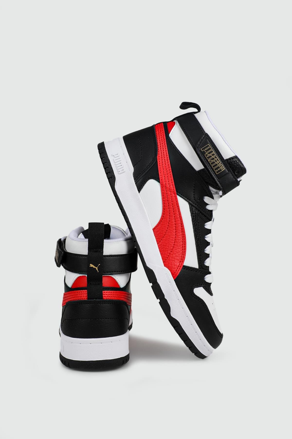 Bilekten Boğazlı Basket Beyaz Siyah Kırmızı Erkek Spor Ayakkabı 385839-05 Erkek Günlük Spor Ayakkabı Puma PUMA 385839-05  RBD Game MR