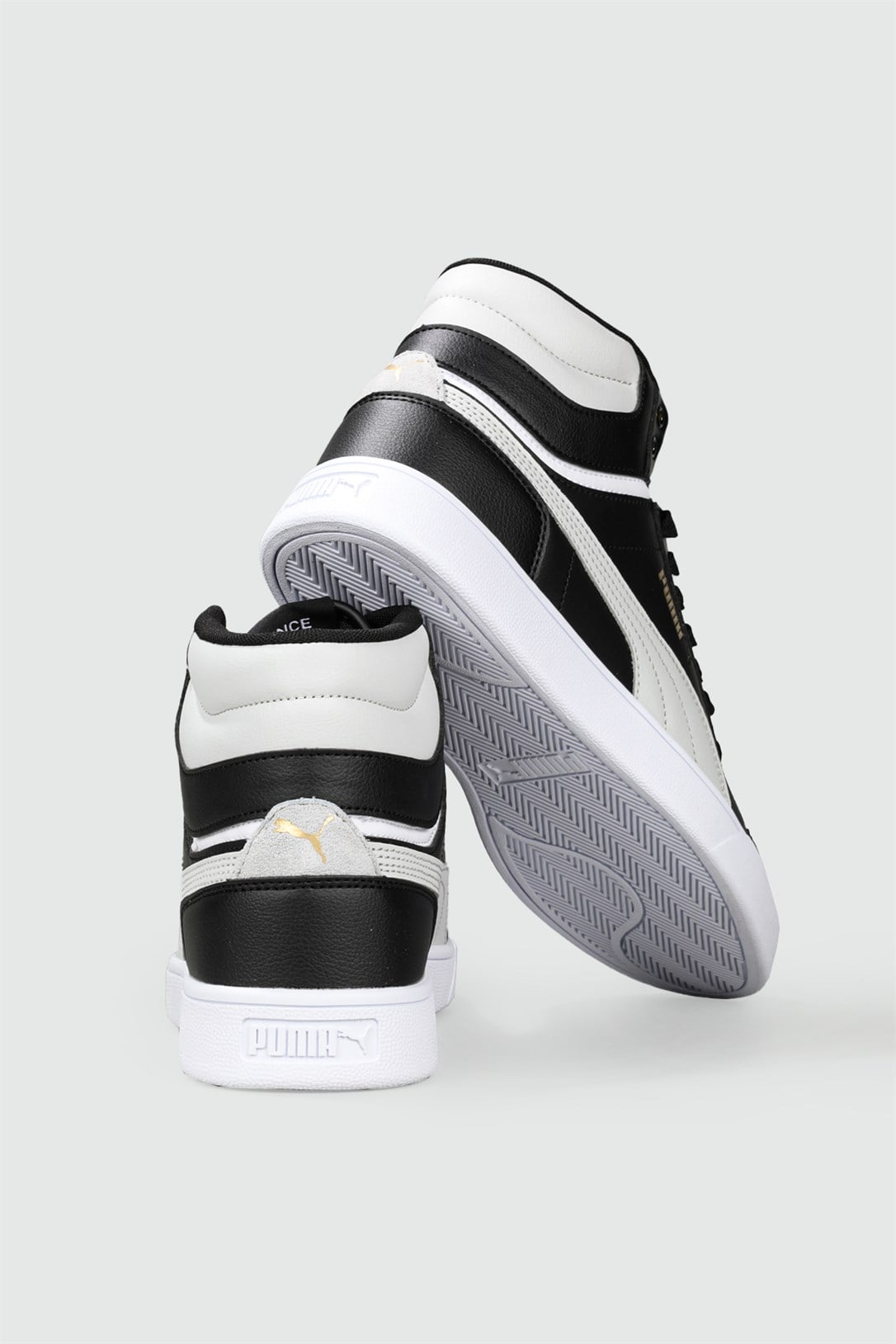 Bilekten Boğazlı Basket Siyah Beyaz Erkek Spor Ayakkabı 380748-02 Erkek Basketbol Puma PUMA 380748-02 MER SHUFLE