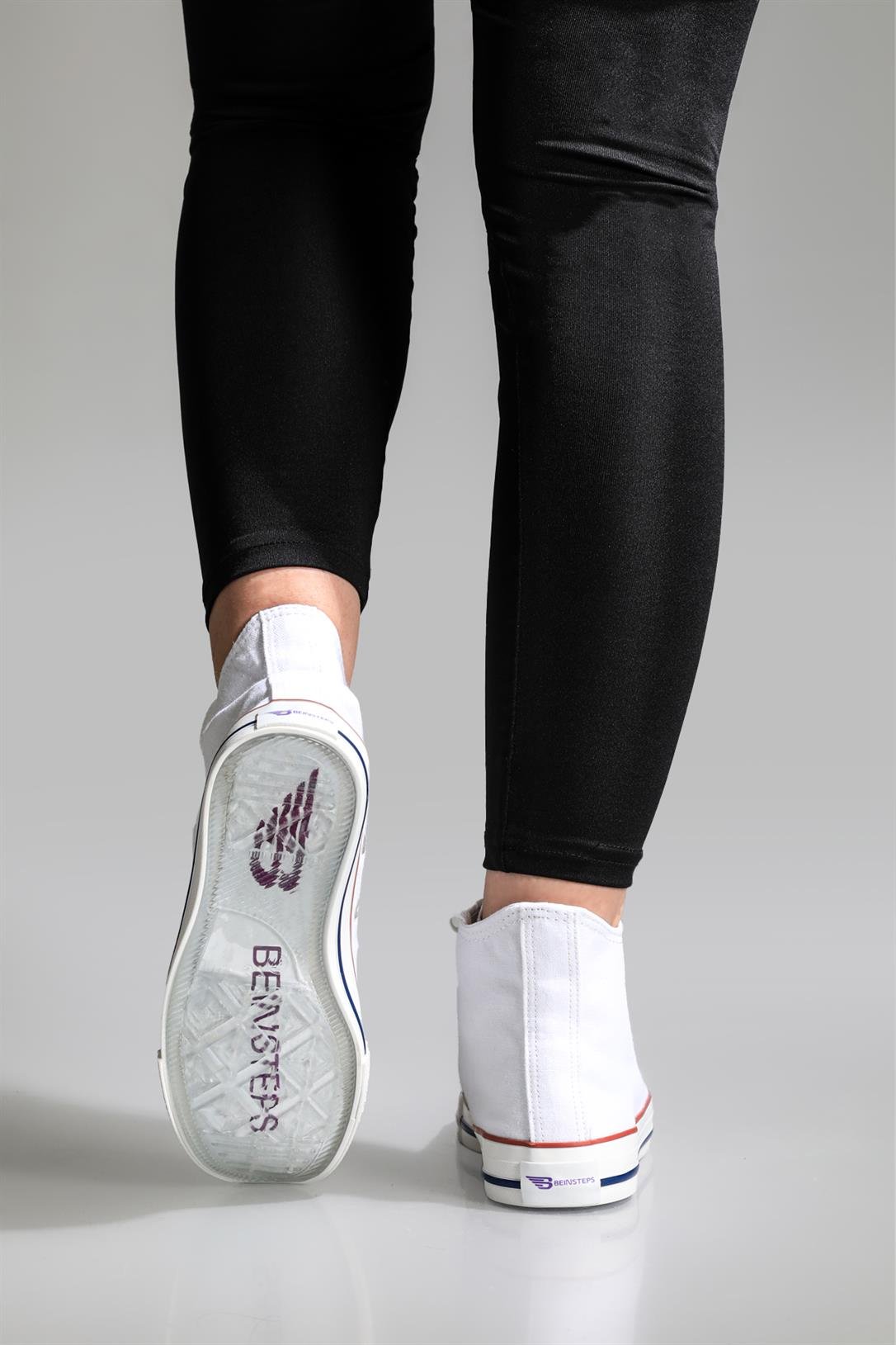 Boğazlı Keten Converse Beyaz Unisex Spor Ayakkabı 201 Unisex Günlük Spor Ayakkabı Beınsteps Beinsteps 201 İnce Uzun 23Y