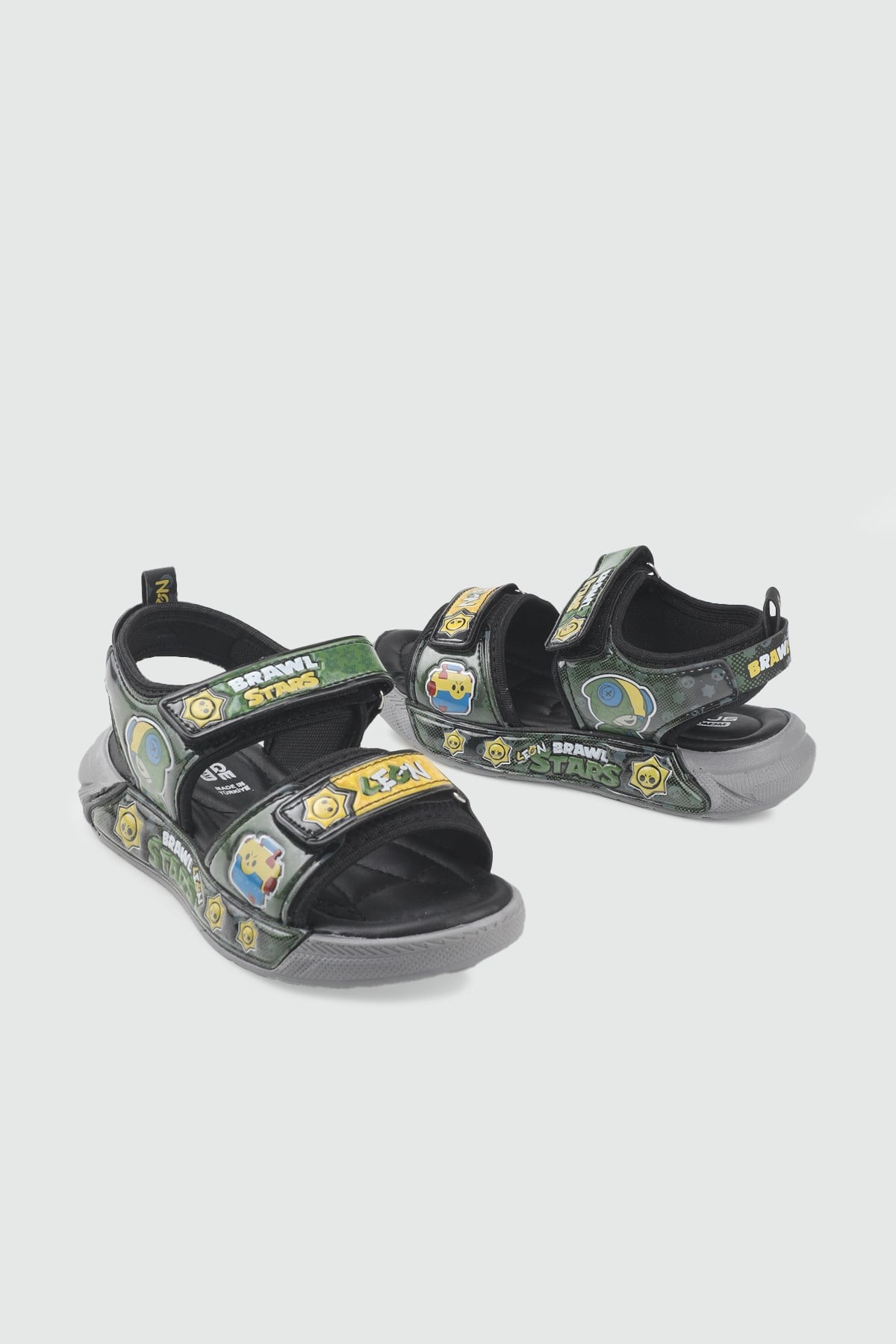 Çocuk Emoji Detaylı Terlik/Sandalet Siyah Çocuk Sandalet 25Y-8307 Çocuk Sandalet Butiqe Butiqe 26Y-3801 FİLET