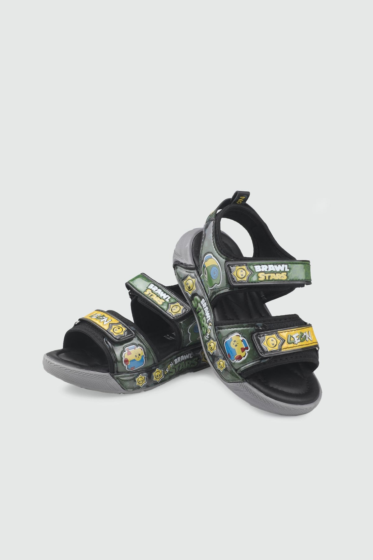Çocuk Emoji Detaylı Terlik/Sandalet Siyah Çocuk Sandalet 25Y-8307 Çocuk Sandalet Butiqe Butiqe 26Y-3801 FİLET