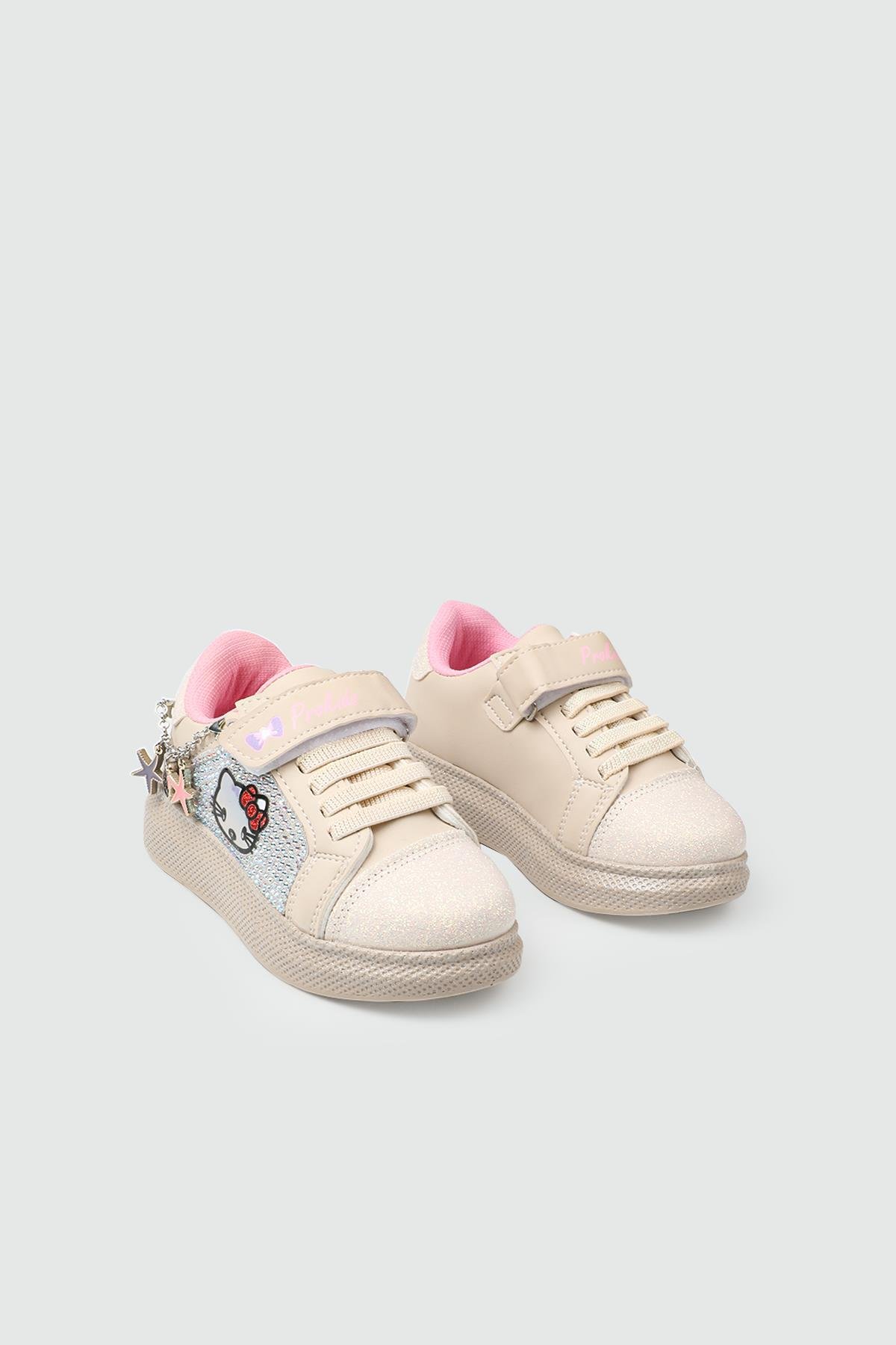 Çocuk Hello Kitty Spor Ayakkabı Bej Çocuk Hello Kitty Spor Ayakkabı PROKİDS 4120 P Kategorisiz PROKİDS PROKİDS 4120 PATİK 25K