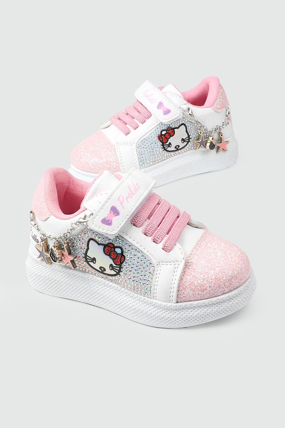 Çocuk Hello Kitty Spor Ayakkabı Beyaz Pembe Çocuk Hello Kitty Spor Ayakkabı PROKİDS 4120 P Kategorisiz PROKİDS PROKİDS 4120 PATİK 25K
