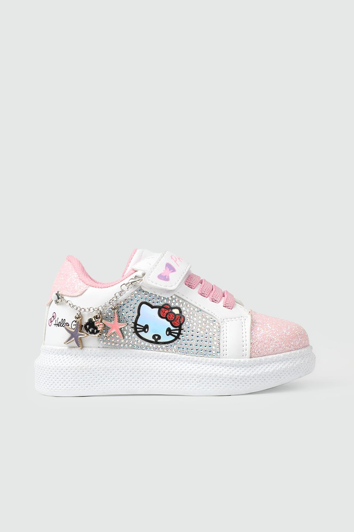 Çocuk Hello Kitty Spor Ayakkabı Beyaz Pembe Çocuk Hello Kitty Spor Ayakkabı PROKİDS 4120 P Kategorisiz PROKİDS PROKİDS 4120 PATİK 25K