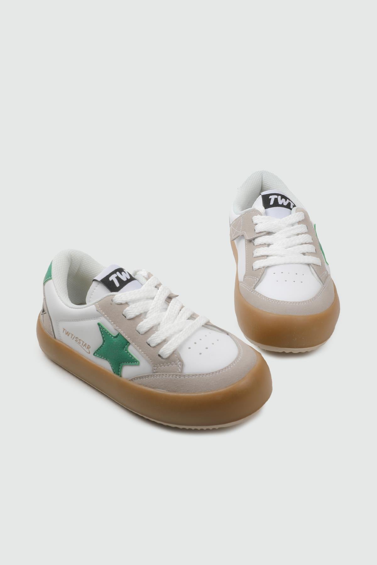 cocuk yıldız desenli spor ayakkabı Buz Beyaz Yeşil cocuk yıldız desenli spor ayakkabı TWİTTO 023 FİLET 25K Kategorisiz Tiwittoys TWİTTO 023 FİLET 25K