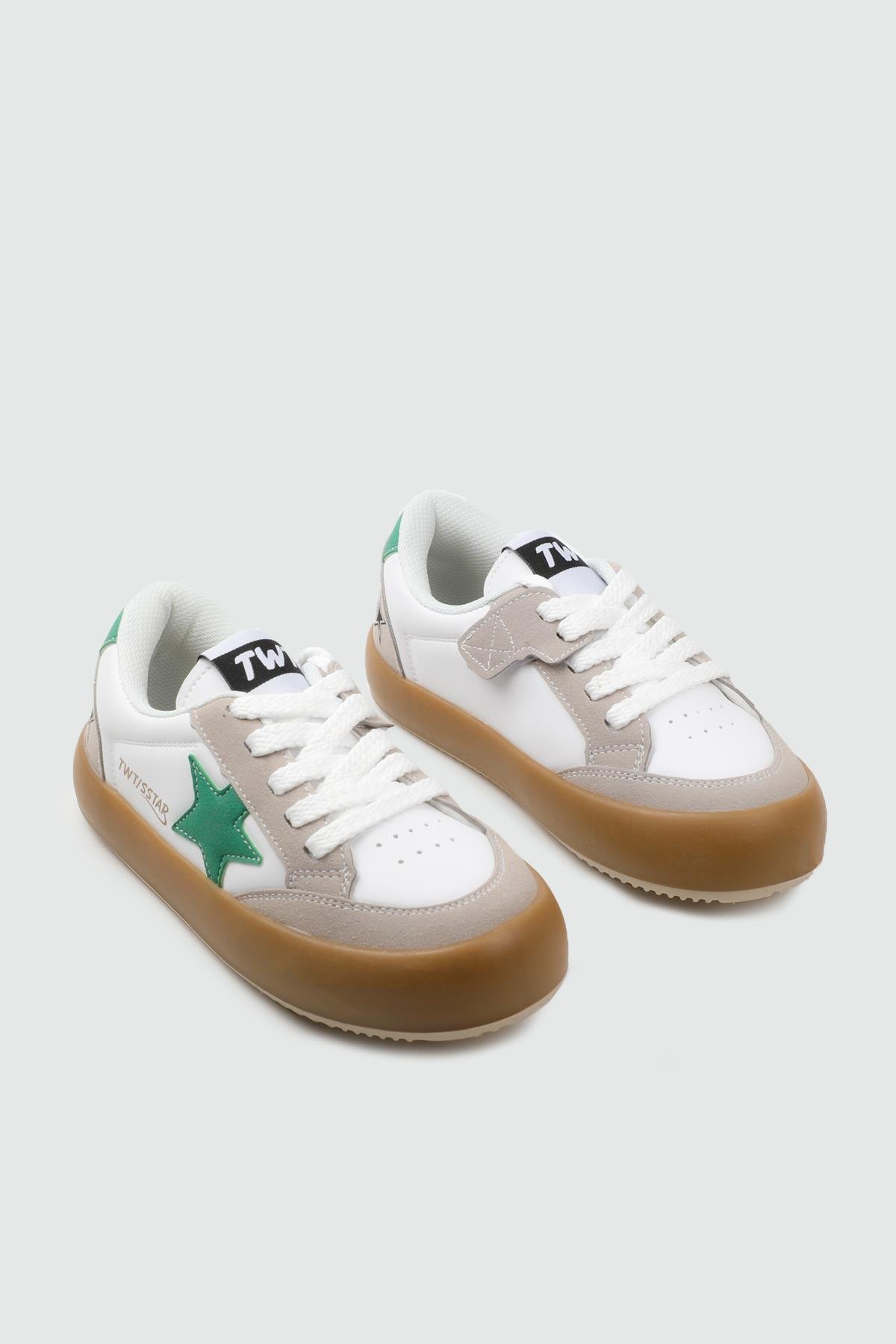cocuk yıldız desenli spor ayakkabı Buz Beyaz Yeşil cocuk yıldız desenli spor ayakkabı TWİTTO 023 FİLET 25K Kategorisiz Tiwittoys TWİTTO 023 FİLET 25K