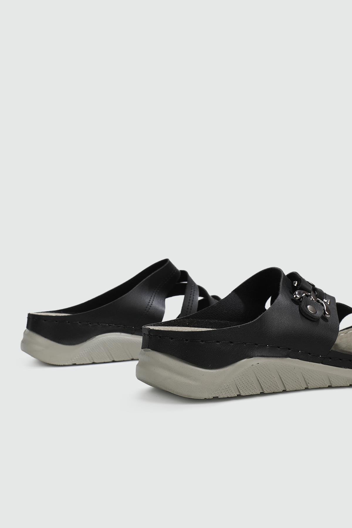 Comfort System Taban Siyah Kadın Terlik 8513 Kadın Günlük Terlik Jasmıne JASMINE 8513 ZEN TERLİK