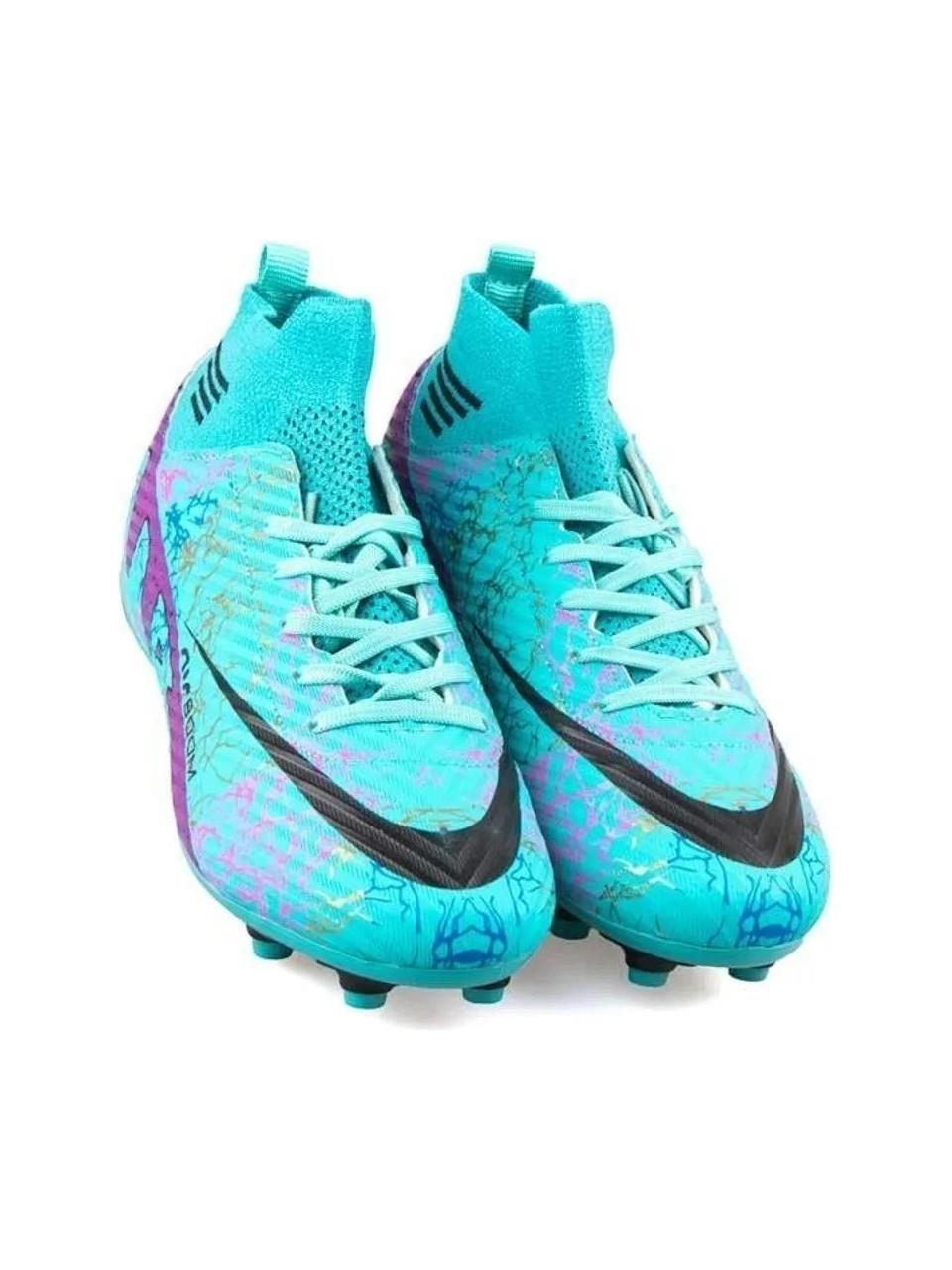 Çoraplı Halı Saha Mor Turkuaz Desen Unisex Spor Ayakkabı LALİGA 565 Erkek Futbol Laliga LALİGA 565 H.S Unisex 24Y