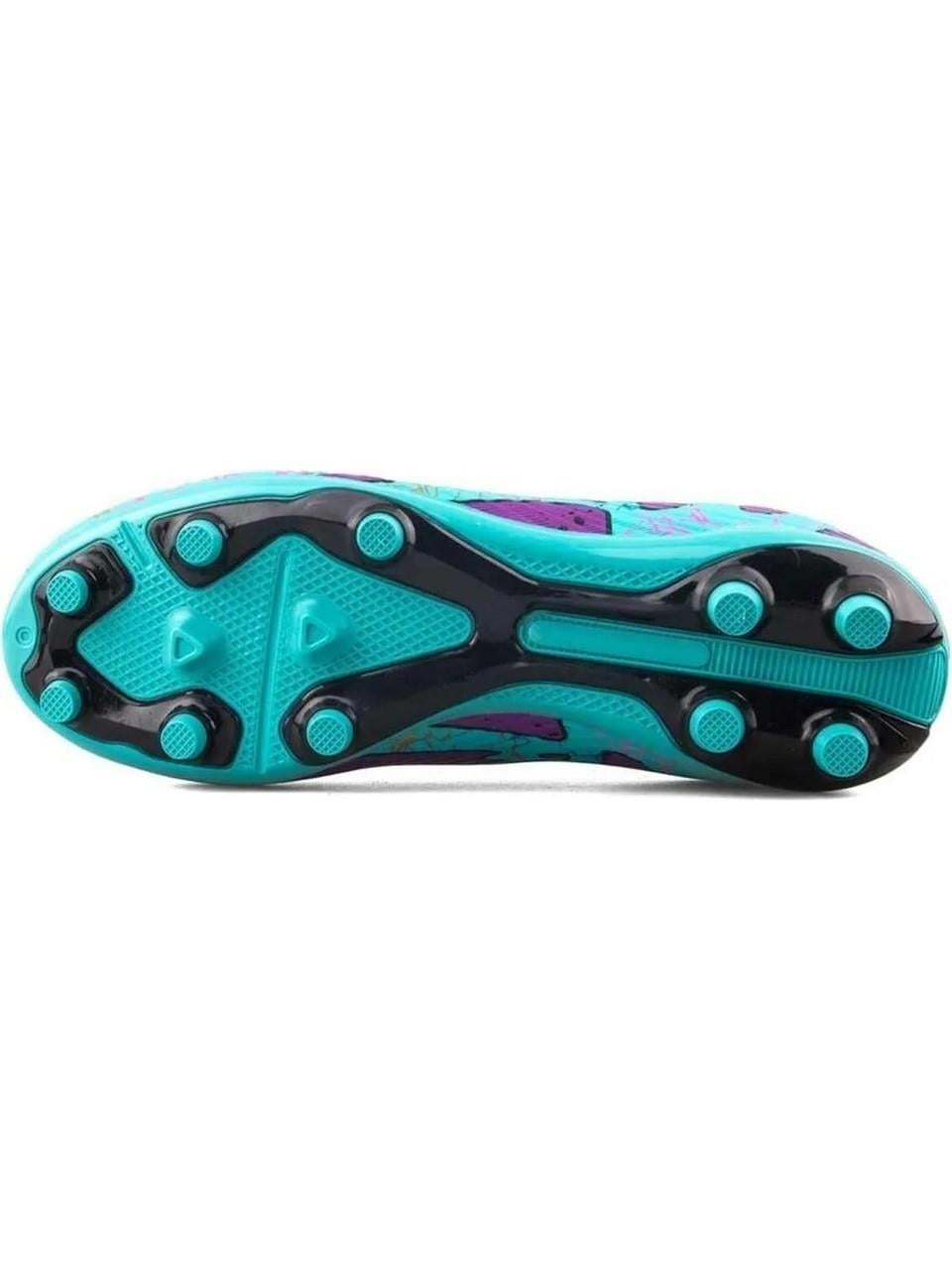 Çoraplı Halı Saha Mor Turkuaz Desen Unisex Spor Ayakkabı LALİGA 565 Erkek Futbol Laliga LALİGA 565 H.S Unisex 24Y