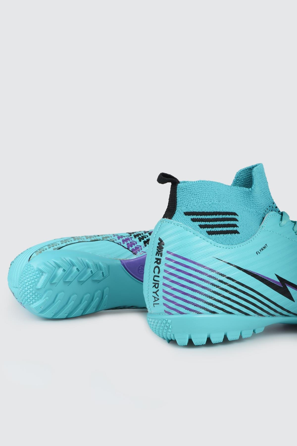 Çoraplı Halı Saha Turkuaz Mor Desen Unisex Spor Ayakkabı LG565 Erkek Futbol Twingo LALİGA 565 H.S Unisex 24Y