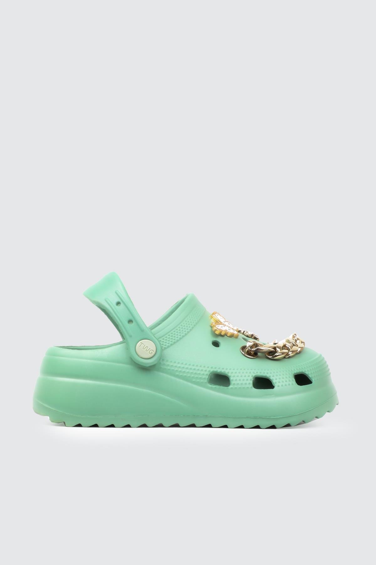 Cross Modeli Desenli Çağla Yeşil Kadın Terlik TW205 Kadın Günlük Terlik Twingo TWİNGO 205 Unisex 24Y