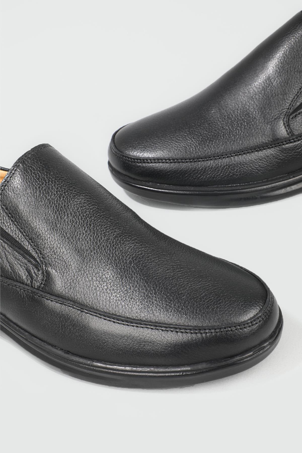 Deri Jelli Ortopedik Rahat Comfort Sıyah Erkek Ayakkabı G-472 Erkek Rahat & Confort Anatomik Wow Plus WOW PLUS G-472 MER POLİ