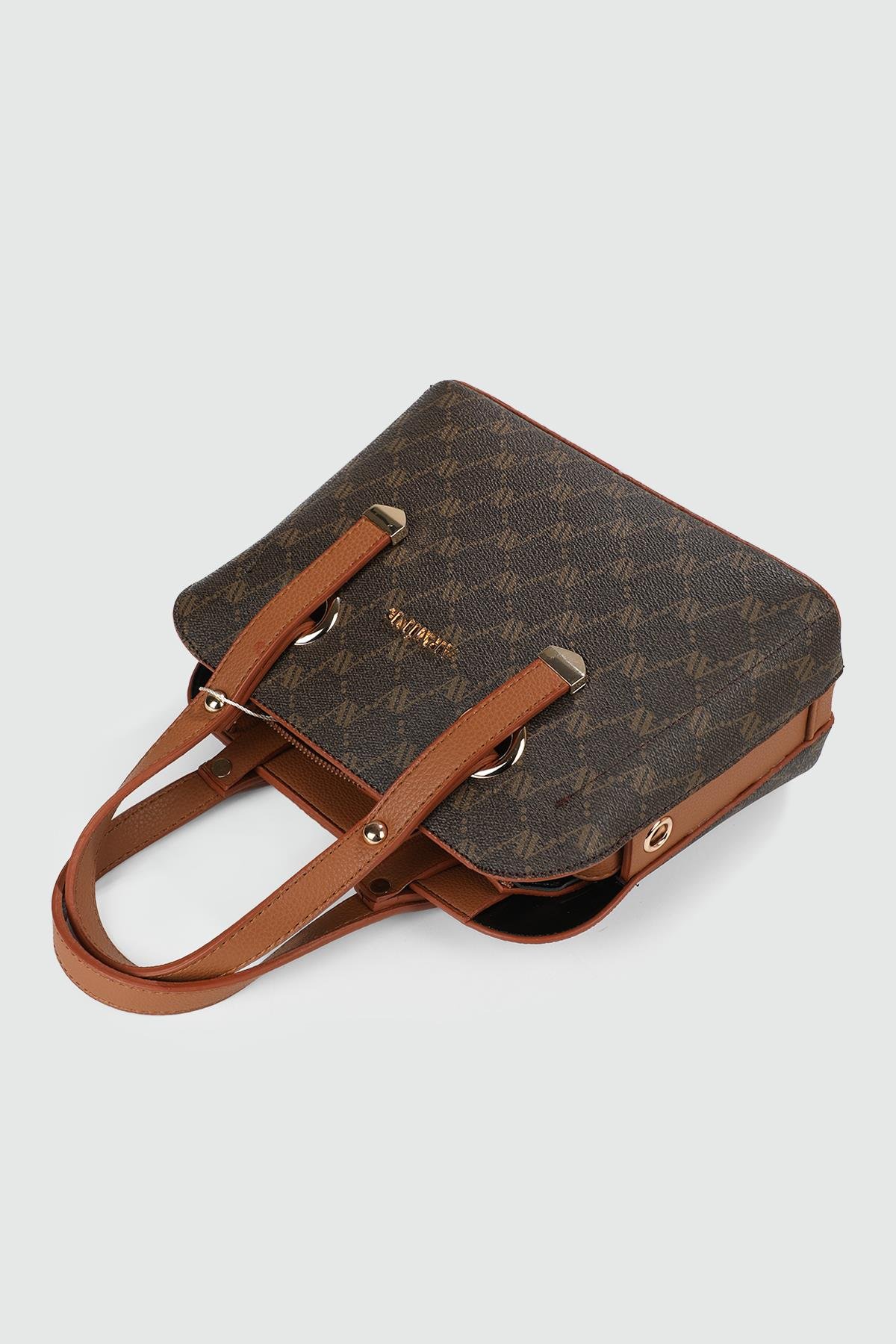 Deri Kahve Nokta Kadın Çanta ARMN364 Günlük Çanta ARMİNE Armine Çanta 364