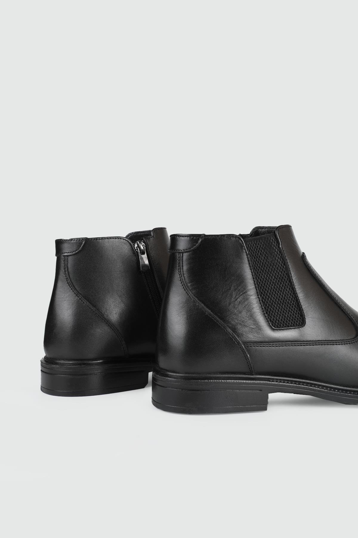 Deri Kaymaz Taban Siyah Antik Erkek Bot 212-03 Erkek Günlük Confort Bot Wow Plus AYHAN 212-03 DÜZ