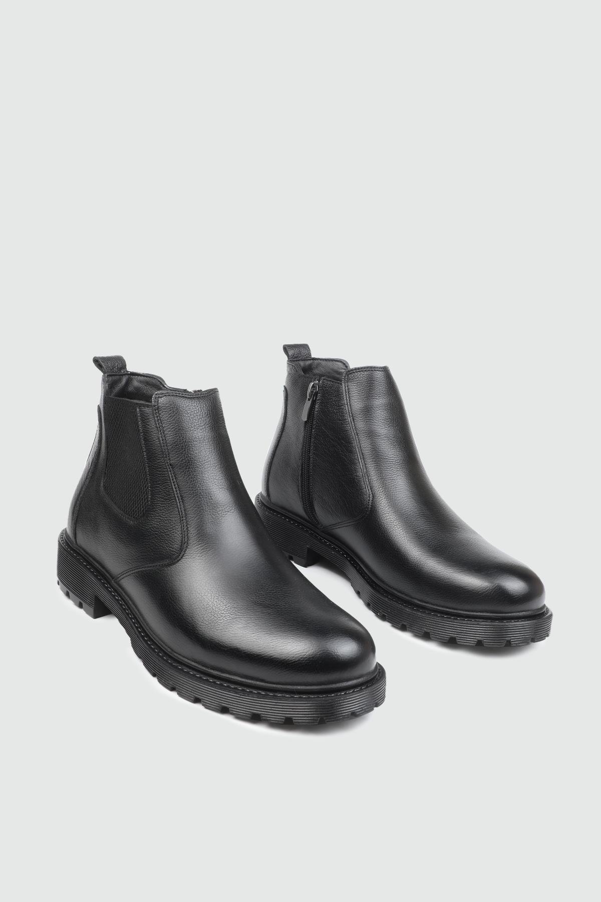 Deri Kaymaz Taban Siyah Floter Erkek Bot 238-10 Erkek Günlük Confort Bot Wow Plus AYHAN 238-11 FER.BAĞ.DÜZ