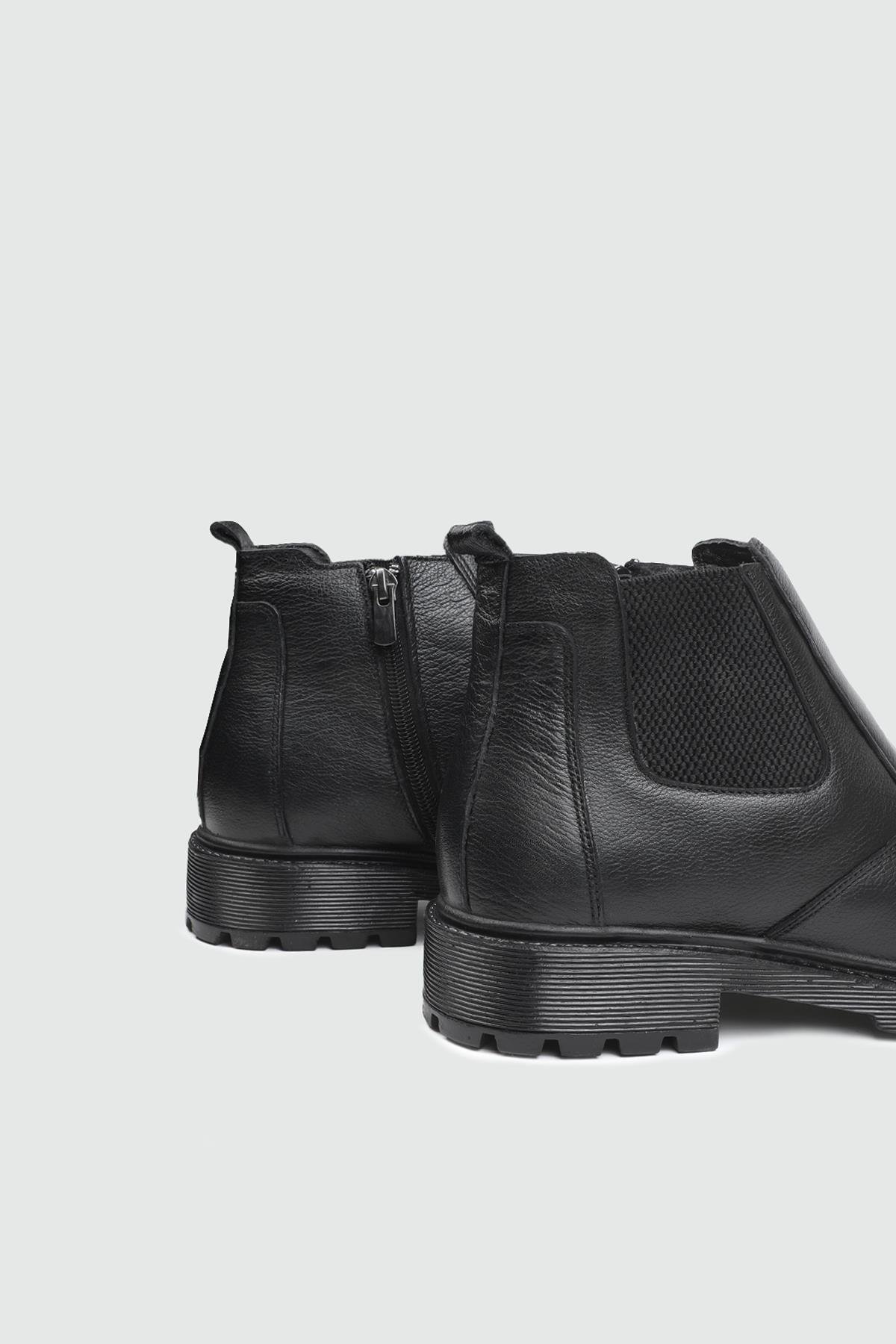 Deri Kaymaz Taban Siyah Floter Erkek Bot 238-10 Erkek Günlük Confort Bot Wow Plus AYHAN 238-11 FER.BAĞ.DÜZ