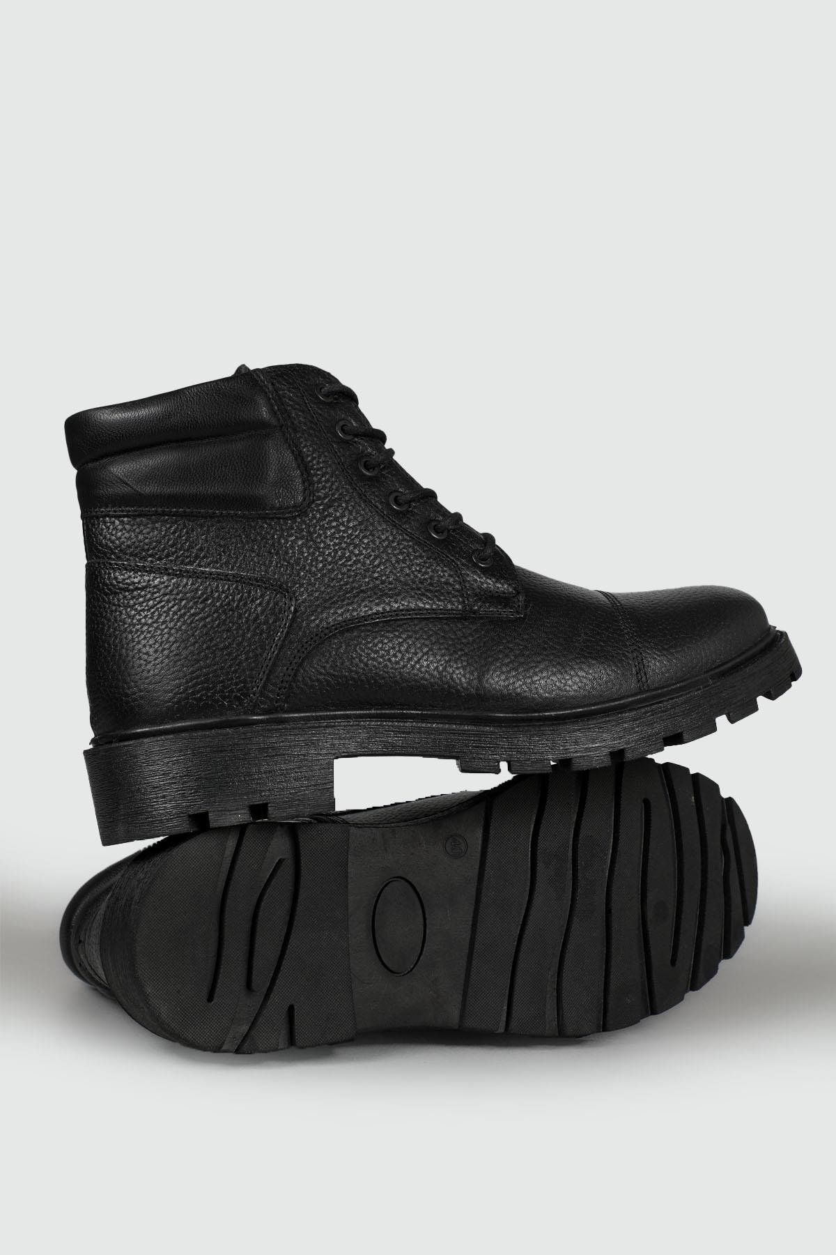 Deri Kaymaz Taban Siyah Floter Erkek Bot 238-06 Erkek Günlük Confort Bot Wow Plus AYHAN 238-06 MAS FERM BAĞLI