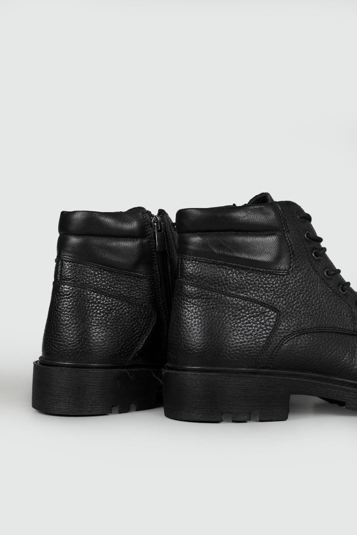 Deri Kaymaz Taban Siyah Floter Erkek Bot 238-06 Erkek Günlük Confort Bot Wow Plus AYHAN 238-06 MAS FERM BAĞLI