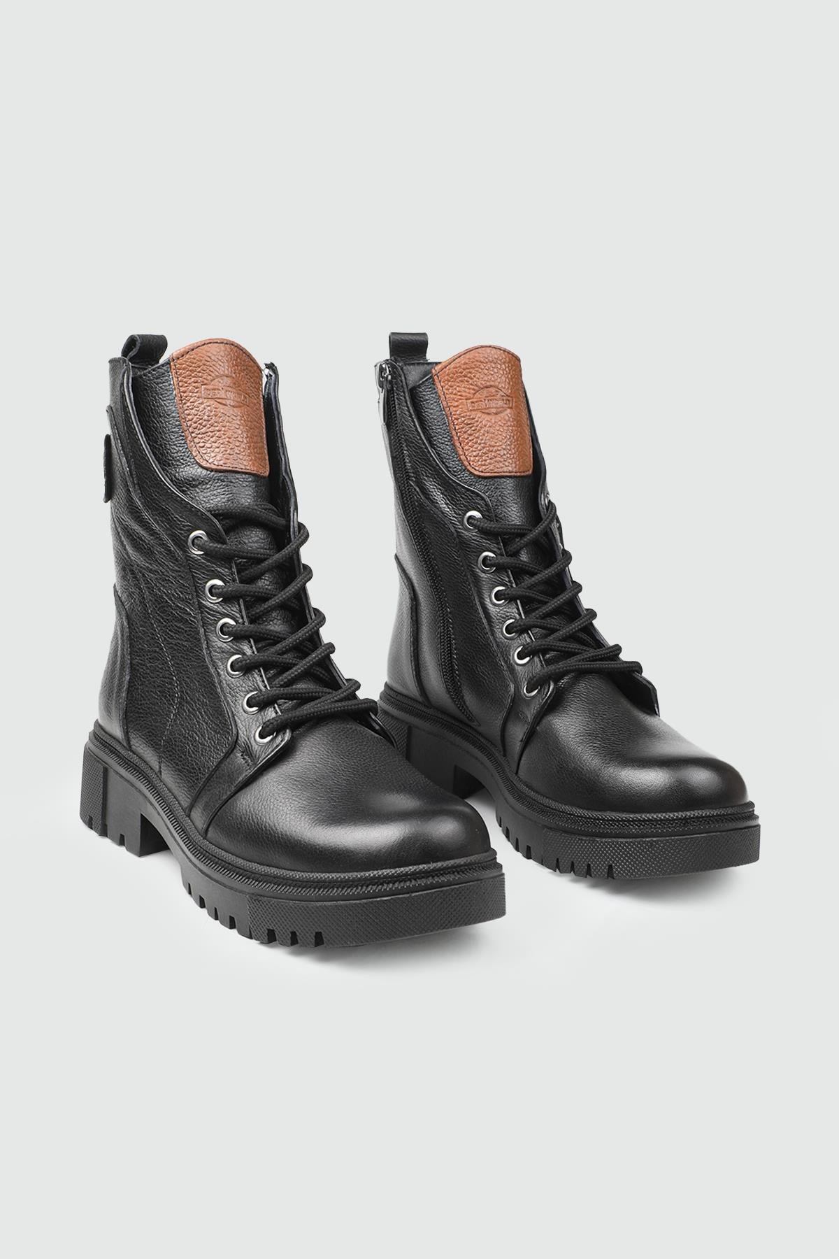 Deri Kaymaz Taban Siyah King Kadın Bot MY BELLA 024-027 Kadın Günlük Conford Bot MyBella MY BELLA 024-027 Kadın 25K