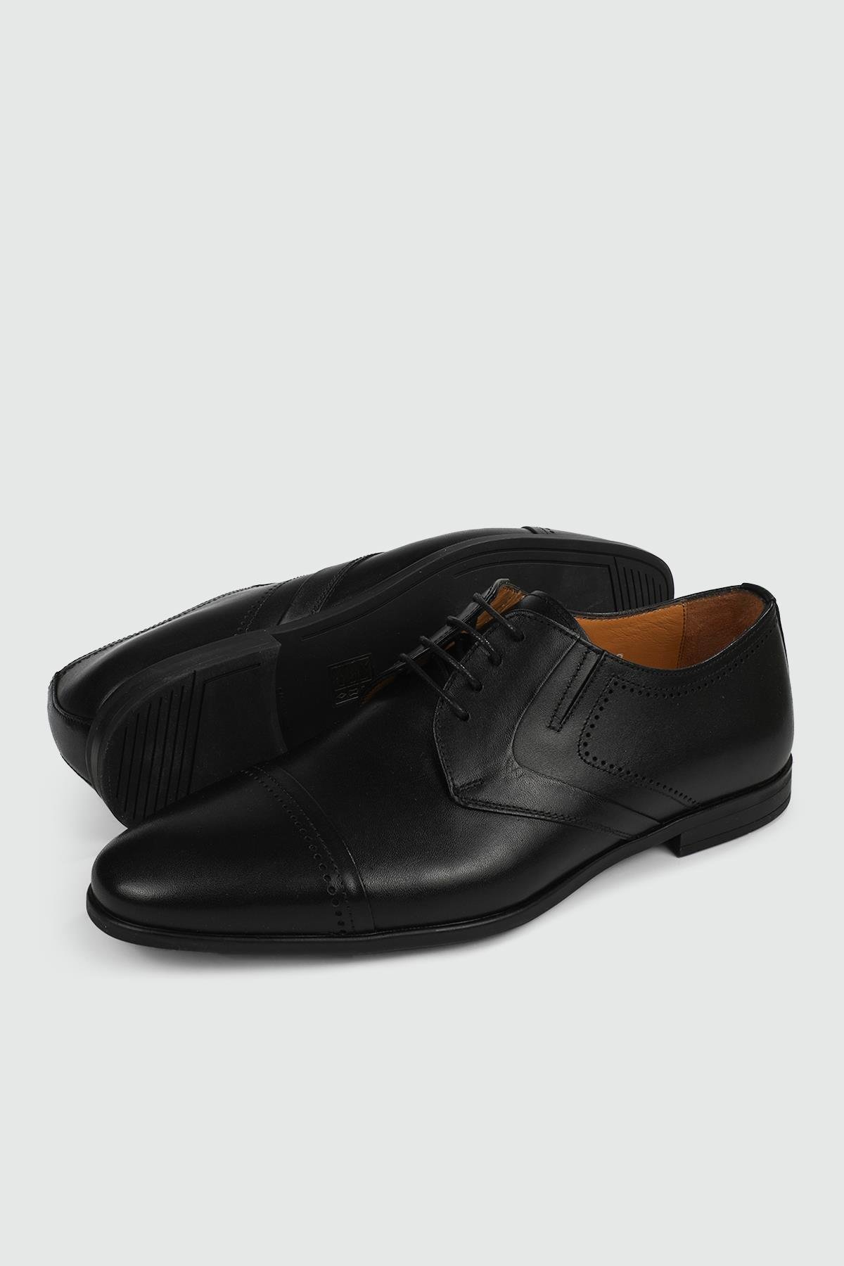 Deri Klasik Rahat Siyah Alkollü Erkek Ayakkabı 4796 Erkek Klasik Ayakkabı Libero LİBERO 4796 MER EVA KAÇK