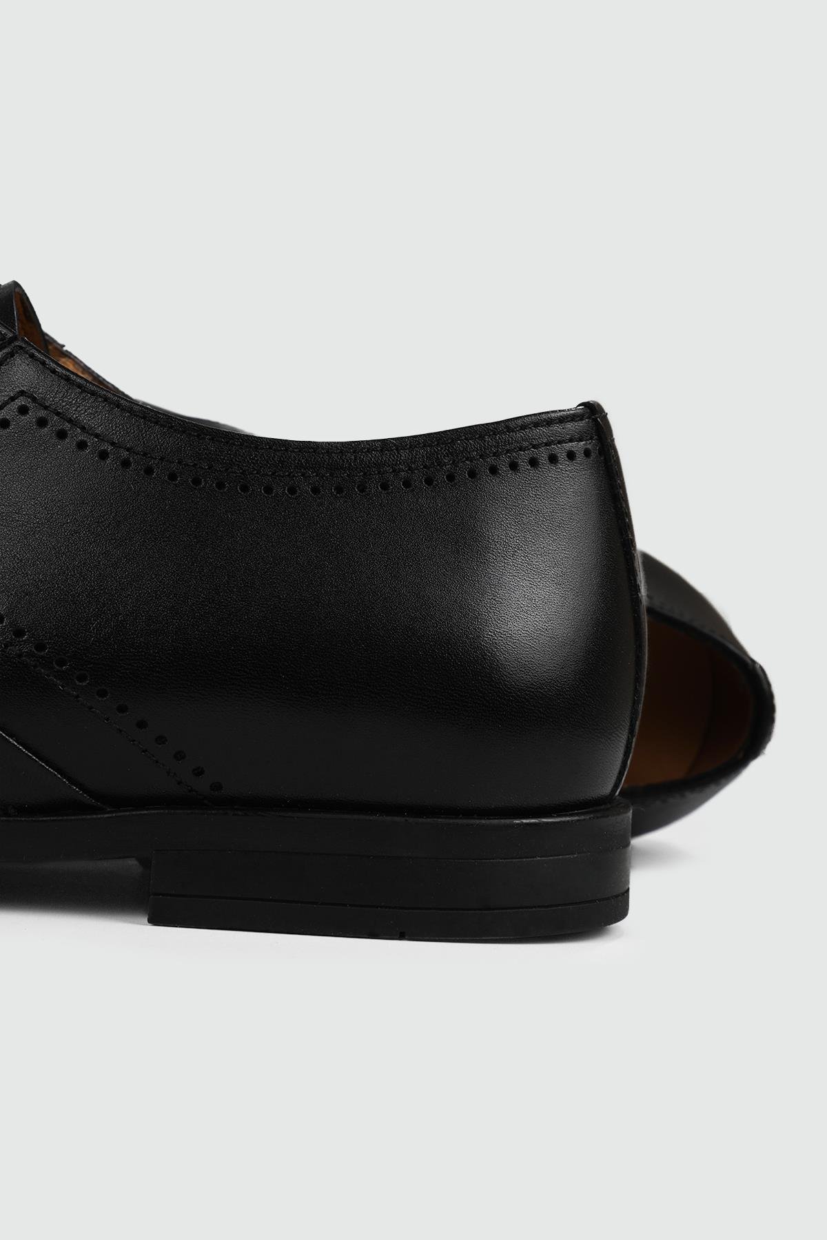 Deri Klasik Rahat Siyah Alkollü Erkek Ayakkabı 4796 Erkek Klasik Ayakkabı Libero LİBERO 4796 MER EVA KAÇK