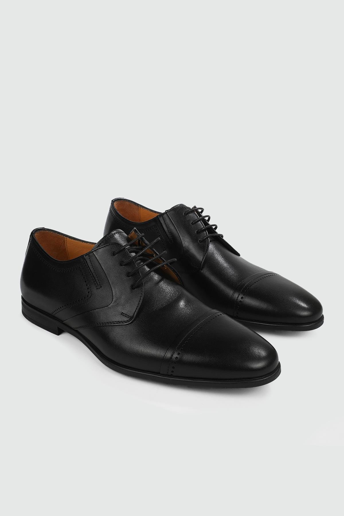 Deri Klasik Rahat Siyah Alkollü Erkek Ayakkabı 4796 Erkek Klasik Ayakkabı Libero LİBERO 4796 MER EVA KAÇK