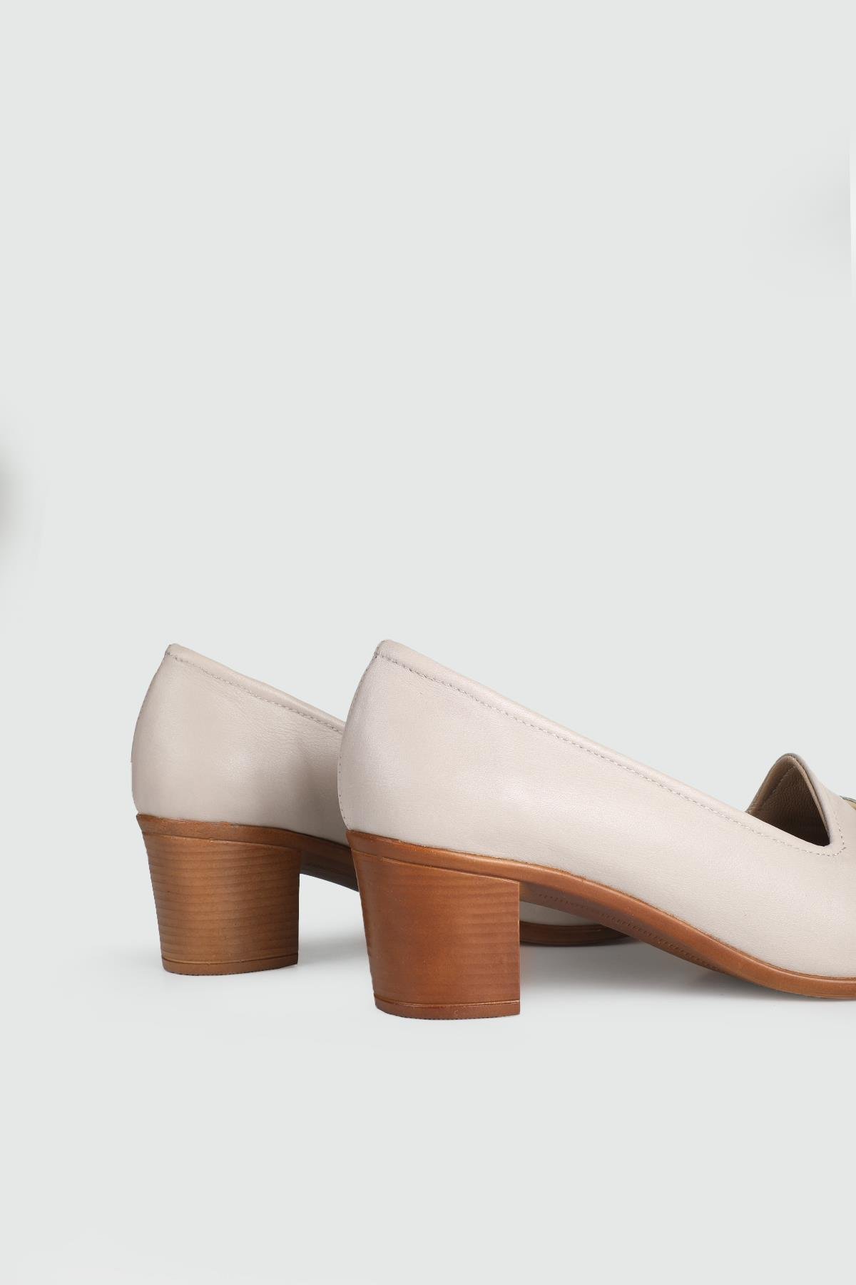 Deri Lastikli Rahat Gri Kadın Ayakkabı CTZ105 Kadın Alçak Topuklu Cıtyzen Cityzen 105 Kadın 24Y