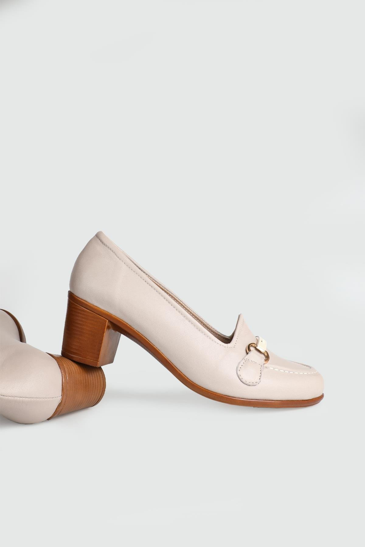 Deri Lastikli Rahat Gri Kadın Ayakkabı CTZ105 Kadın Alçak Topuklu Cıtyzen Cityzen 105 Kadın 24Y