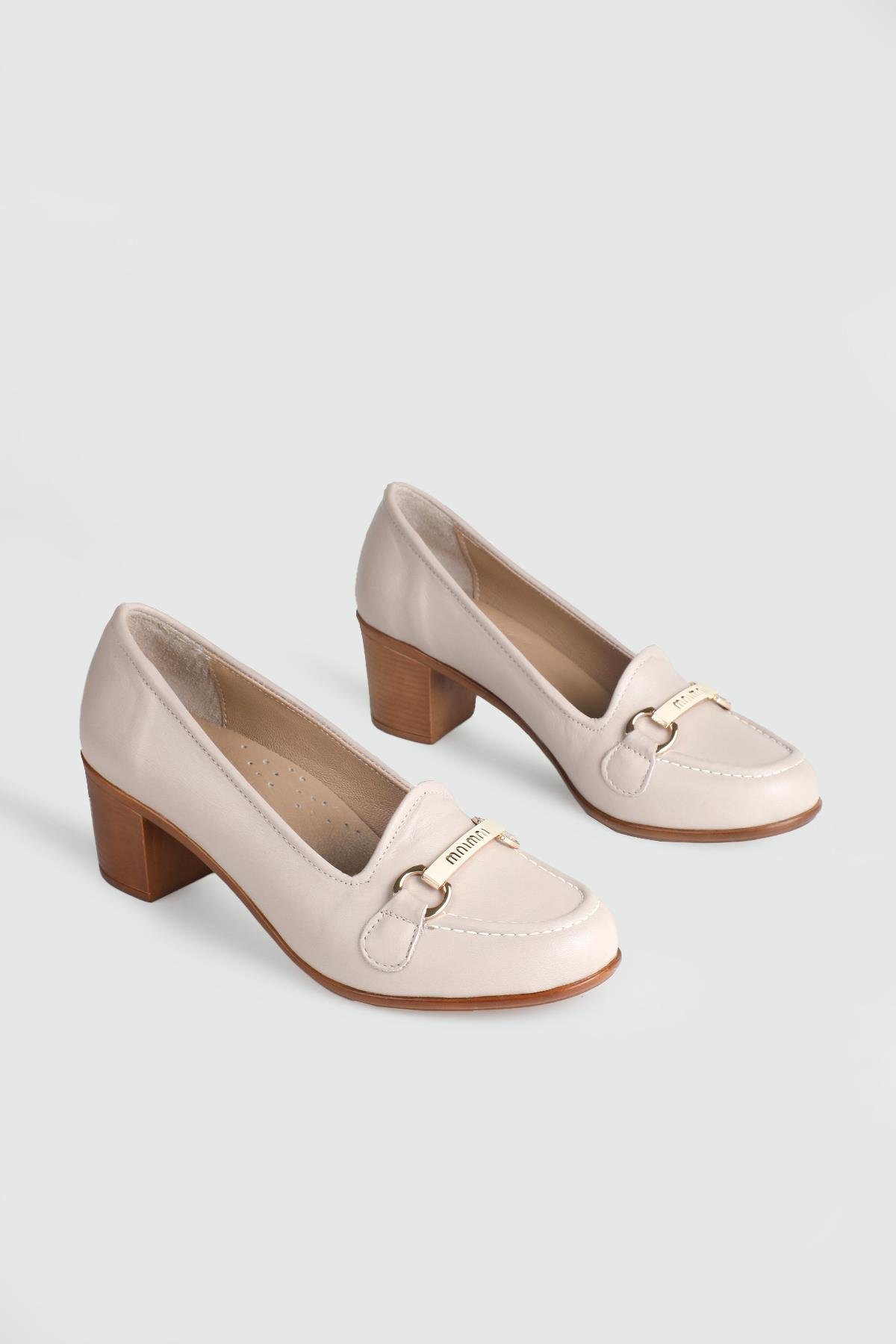 Deri Lastikli Rahat Gri Kadın Ayakkabı CTZ105 Kadın Alçak Topuklu Cıtyzen Cityzen 105 Kadın 24Y