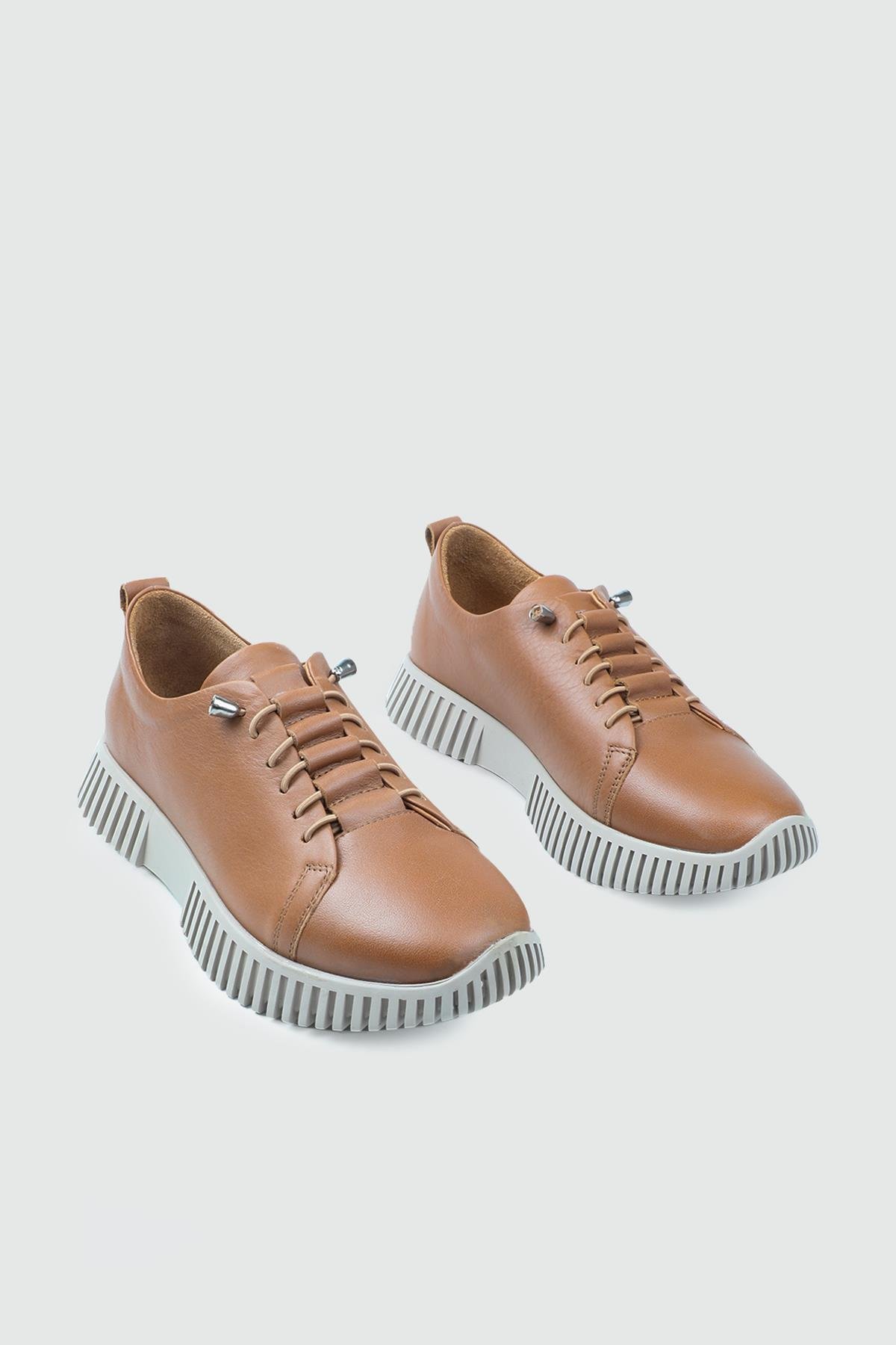 Deri Lastikli Rahat Taba Kadın Ayakkabı CTZ105 Kadın Alçak Topuklu Cıtyzen MY BELLA Cityzen 501 Kadın 25K