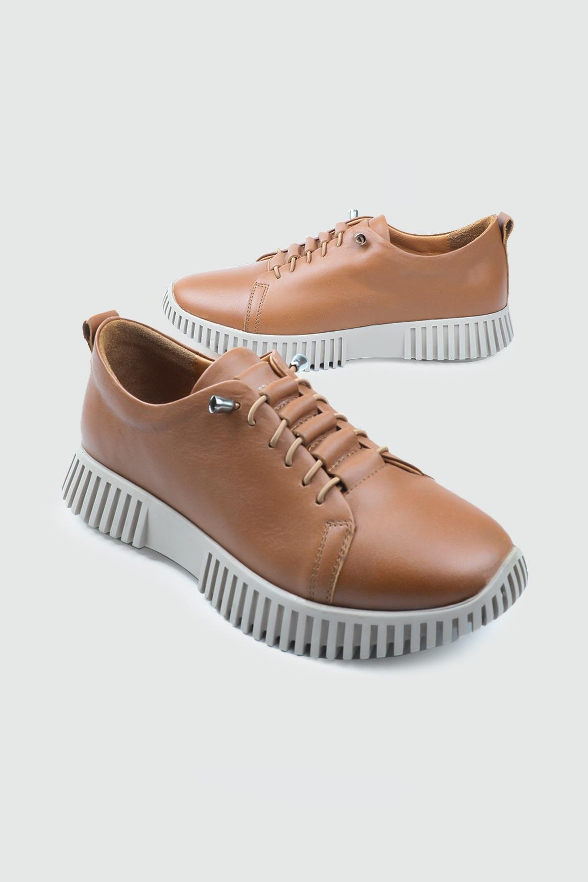 Deri Lastikli Rahat Taba Kadın Ayakkabı CTZ105 Kadın Alçak Topuklu Cıtyzen MY BELLA Cityzen 501 Kadın 25K