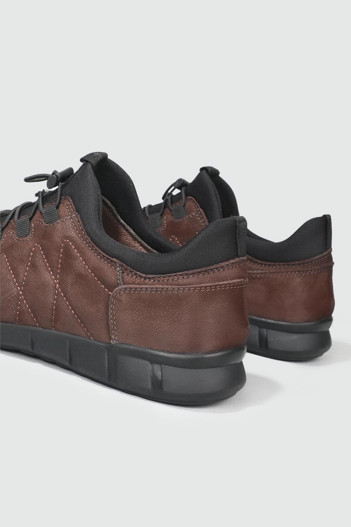 Deri Rahat Comfort Kahve Nubuk Erkek Ayakkabı 2018 Erkek Günlük Ayakkabı Secure SECURE 2018 KAUÇUK KIŞ