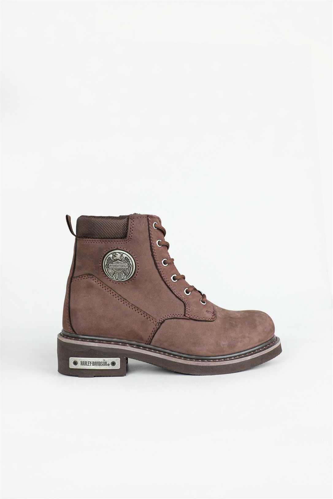 Deri Rahat Comfort Kahve Nubuk Erkek Bot 0128 JIM Erkek Günlük confort Bot Harley Davıdson 2752338