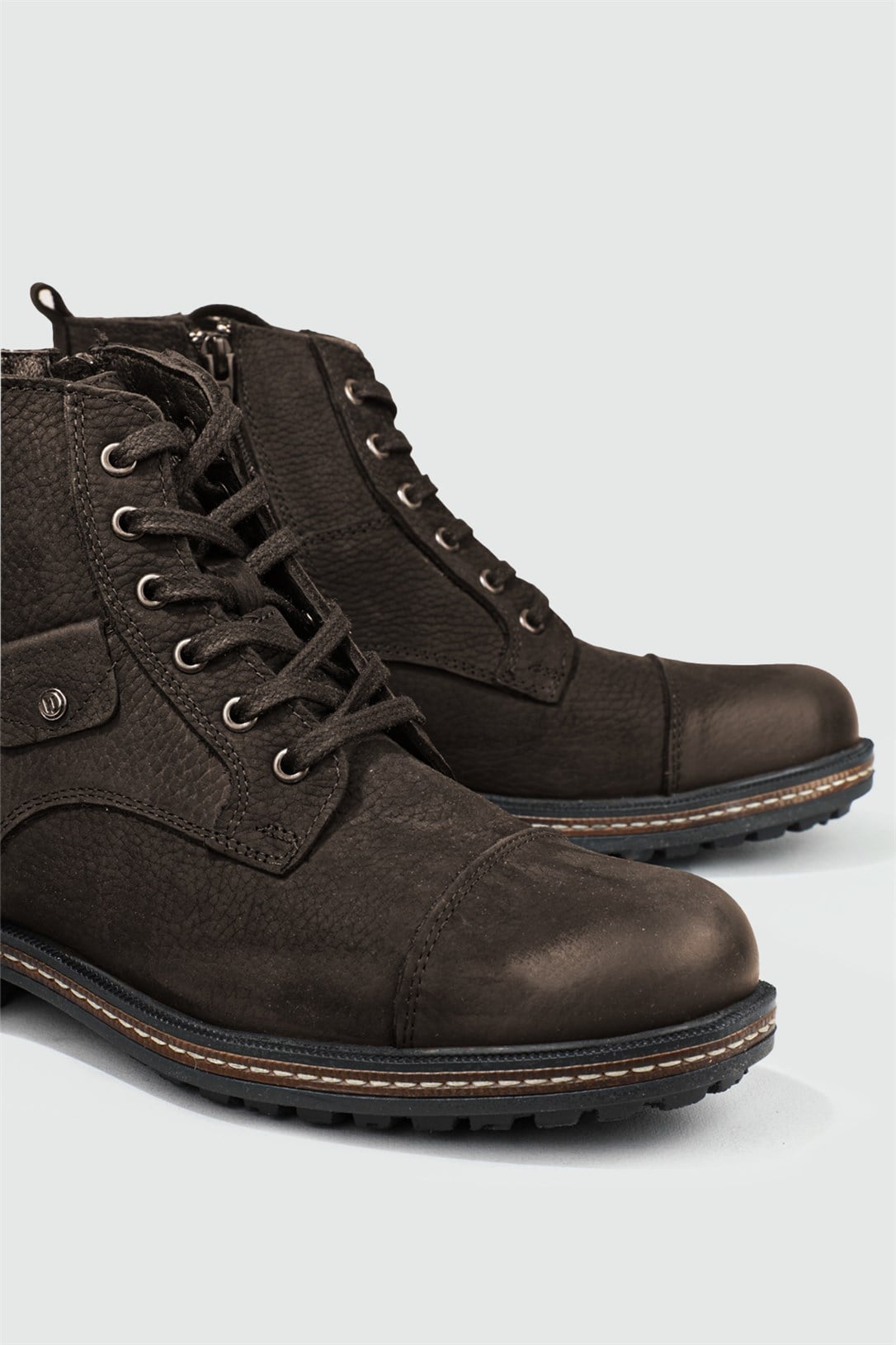 Deri Rahat Comfort Kahve Nubuk Erkek Bot 17400 Erkek Günlük confort Bot Hammer Jack HAMMERJACK 17400 MER BOT