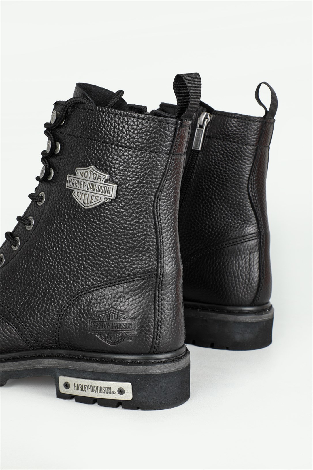 Deri Rahat Comfort Sıyah Erkek Bot 100553 Erkek Günlük confort Bot Harley Davıdson 12045653
