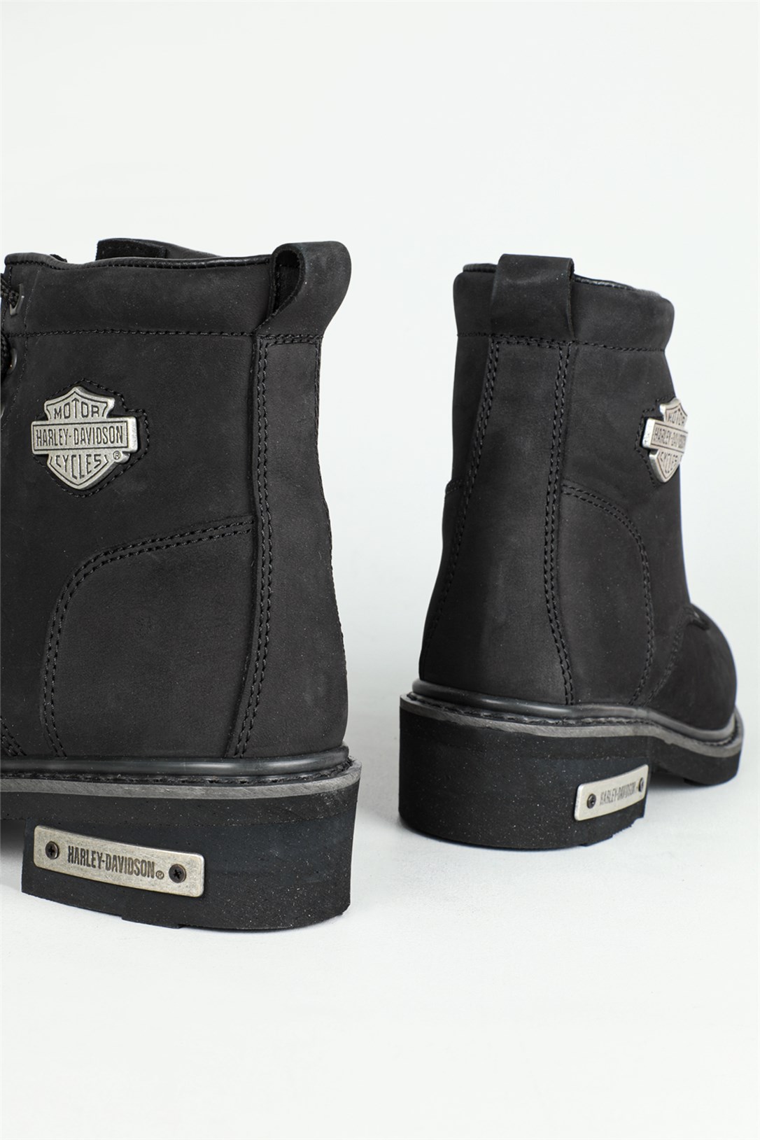 Deri Rahat Comfort Siyah Nubuk Erkek Bot 0109 GIBSON Erkek Günlük confort Bot Harley Davıdson 2752212