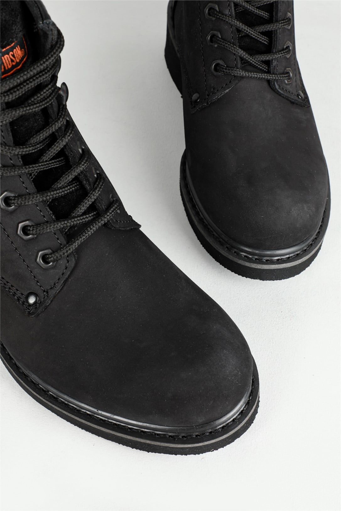Deri Rahat Comfort Siyah Nubuk Erkek Bot 0109 GIBSON Erkek Günlük confort Bot Harley Davıdson 2752212