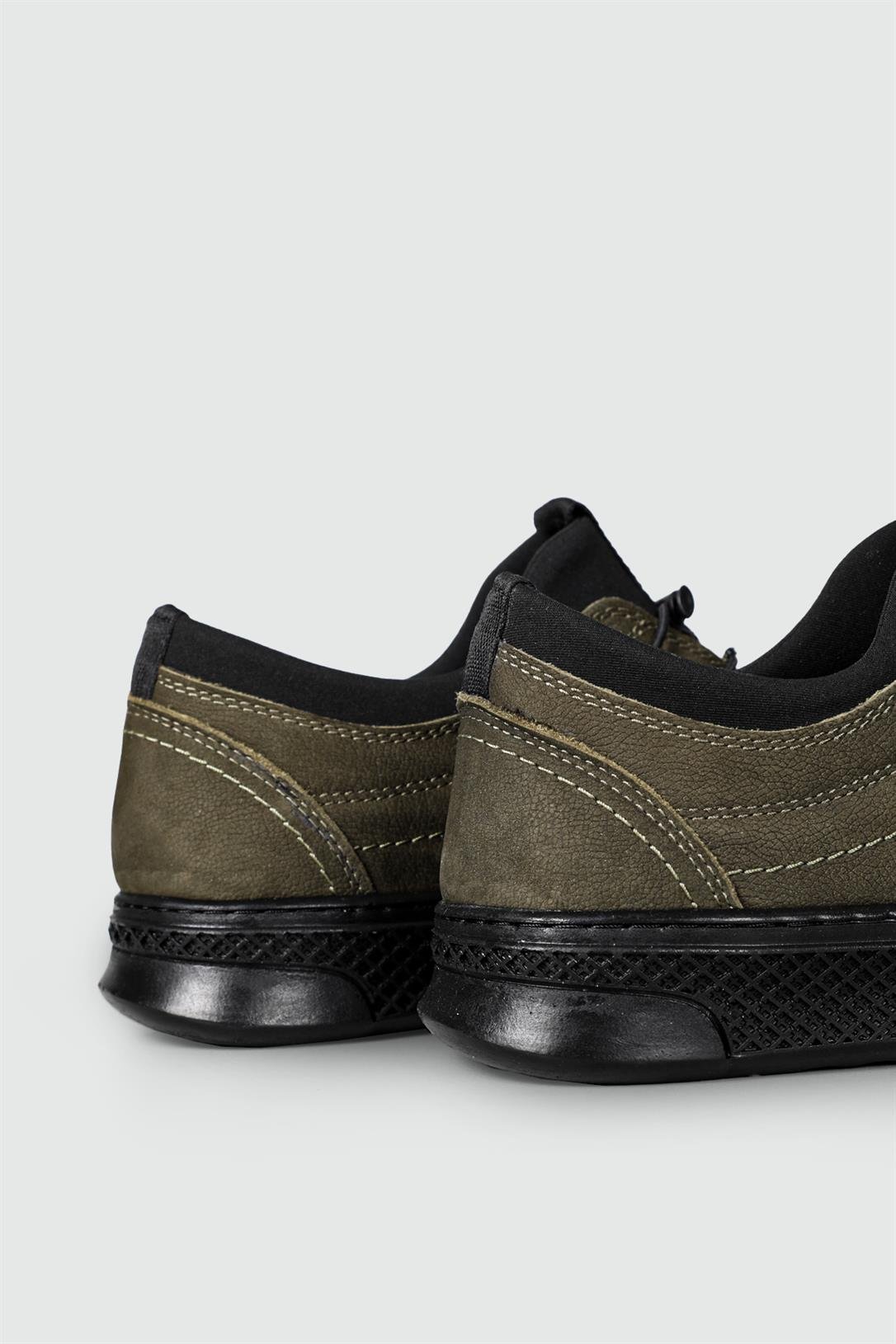 Deri Rahat Comfort Yeşil Nubuk Erkek Ayakkabı 2016 Erkek Günlük Ayakkabı Secure SECURE 2016 MER DERİ AYAKKABI