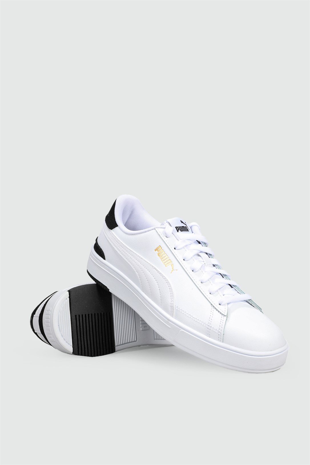Deri Rahat Taban Günlük Beyaz Siyah Erkek Spor Ayakkabı 380188-02 Erkek Koşu & Yürüyüş Puma PUMA 380188-02 MER SERVE PRO