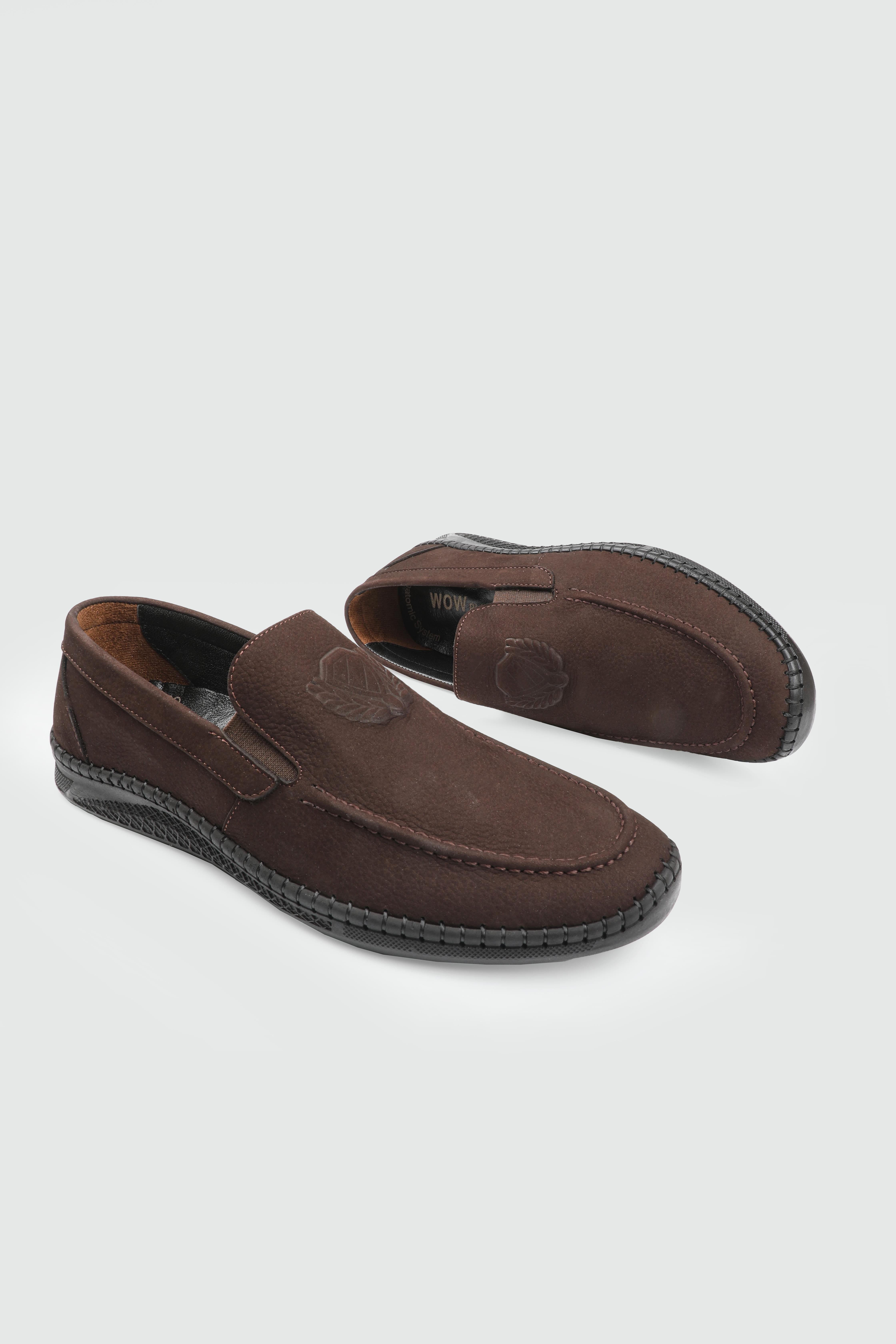 Deri Rahat Taban Günlük Kahve Nubuk Erkek Ayakkabı GAMZE 415-1 Erkek Günlük Ayakkabı Wow Plus GAMZE 415-1 MER BAĞSIZ POLİ